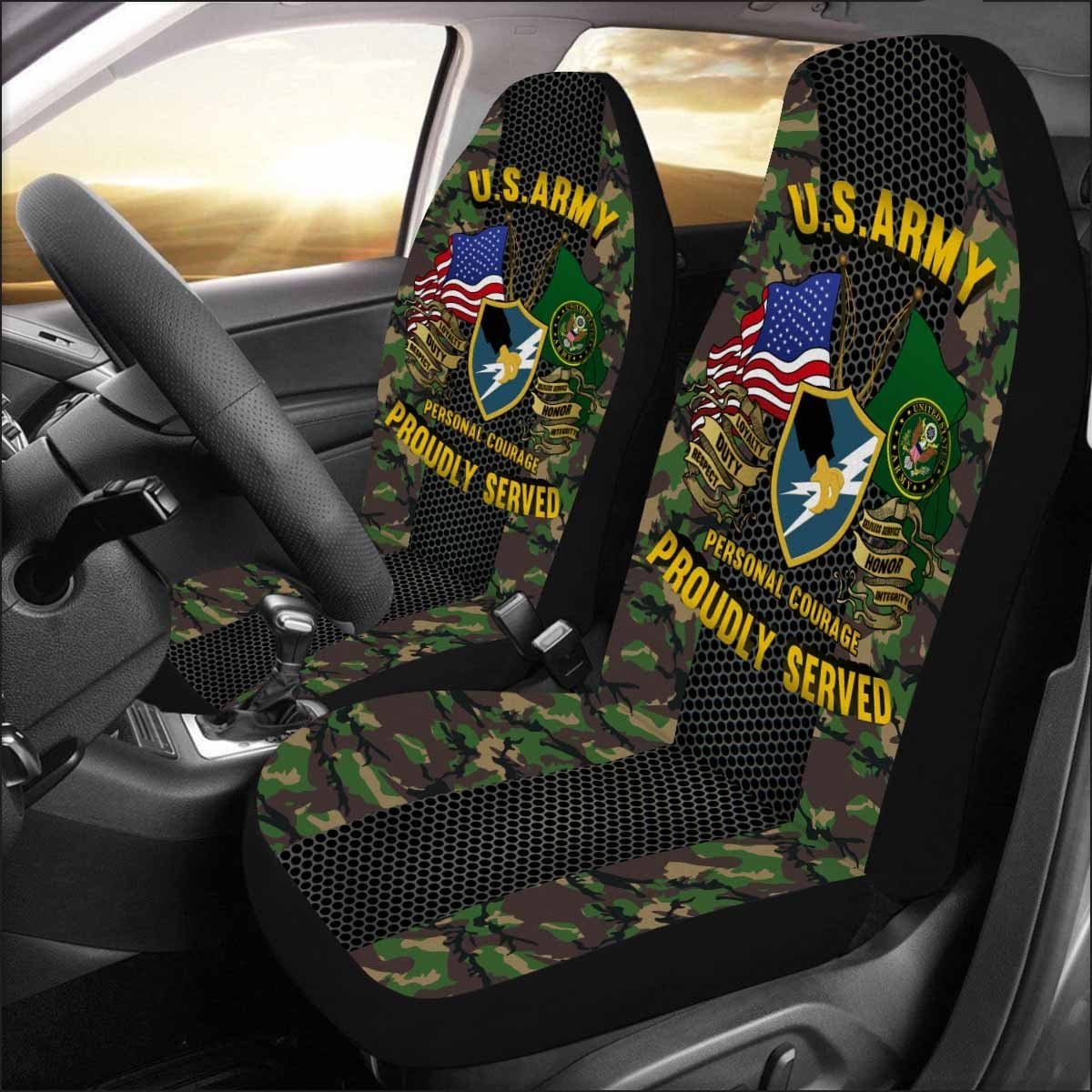 US Army Security Agency Car Seat Covers (Set of 2)-SeatCovers-Army-Branch-Veterans Nation