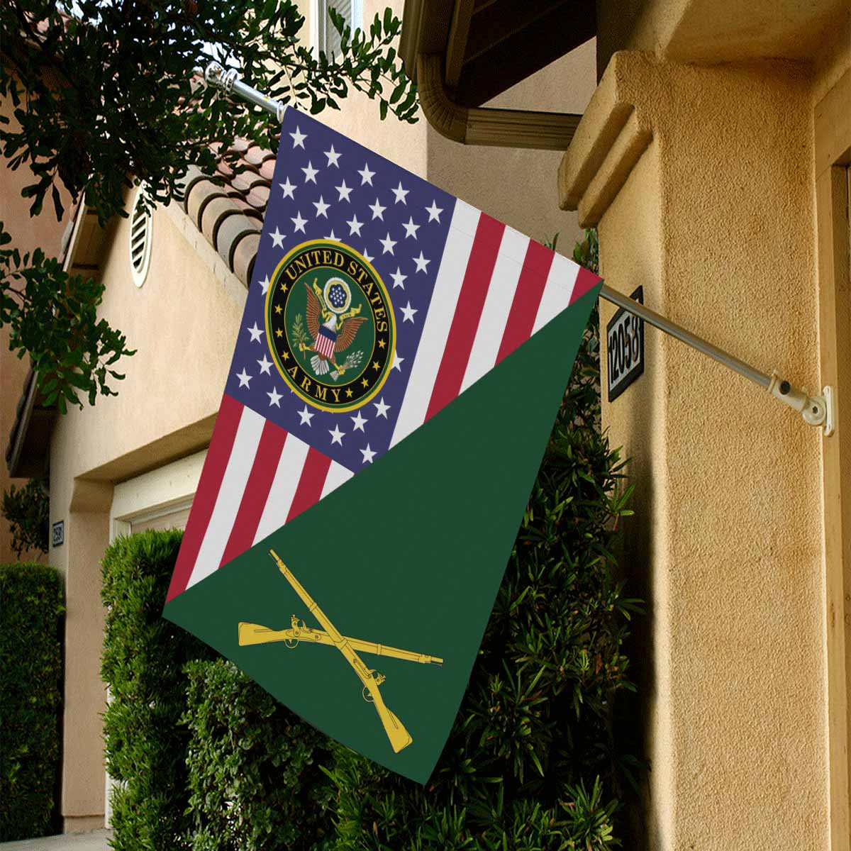 U.S. Army Infantry House Flag 28 Inch x 40 Inch Twin-Side Printing-HouseFlag-Army-Branch-Veterans Nation