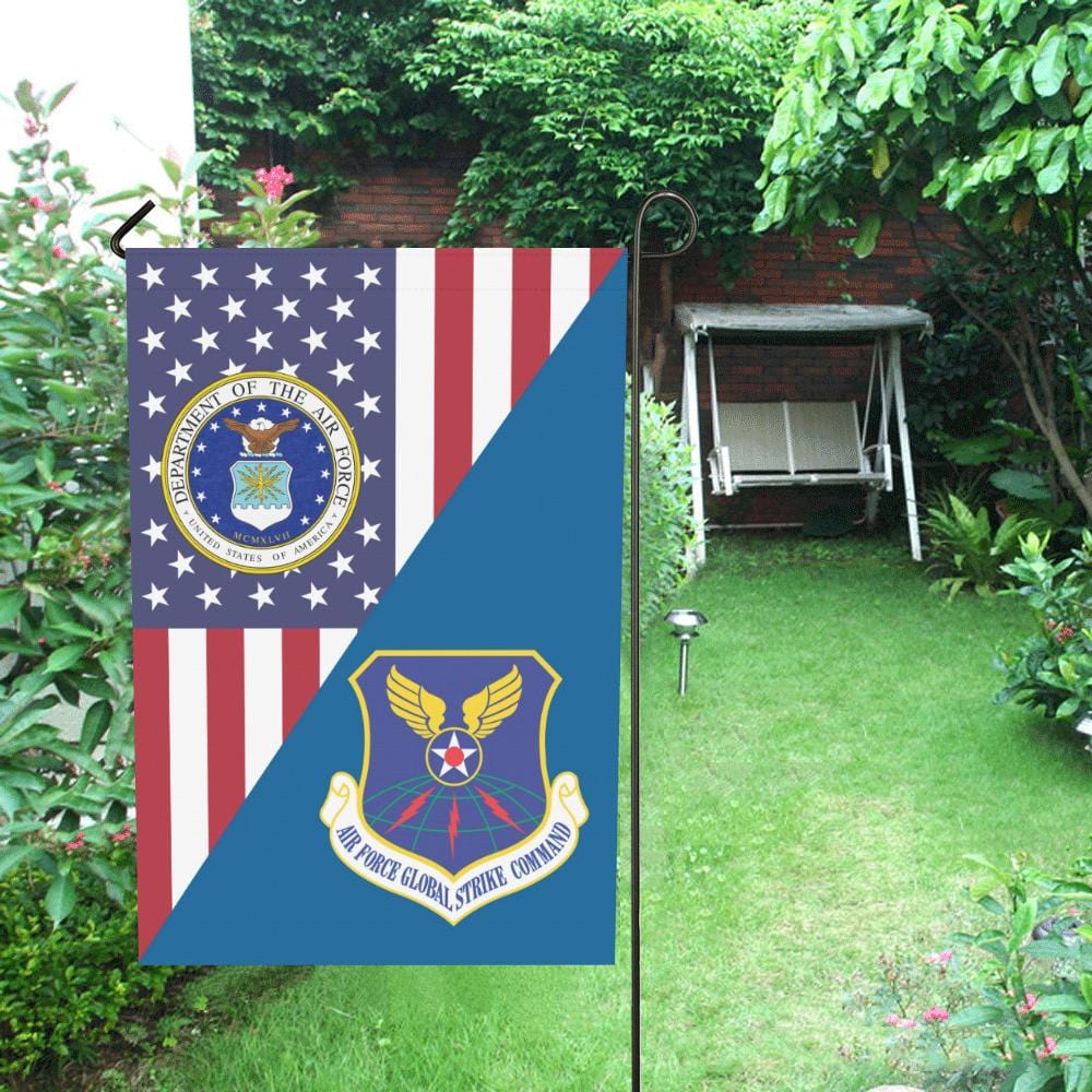 US Air Force Air Force Global Strike Command House Flag 28 inches x 40 inches Twin-Side Printing-HouseFlag-USAF-Shield-Veterans Nation