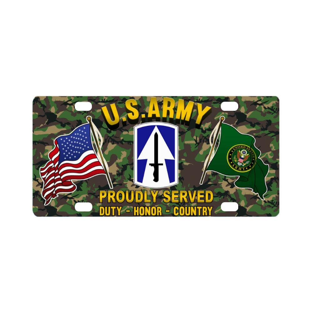 US ARMY 76TH INFANTRY BRIGADE COMBAT TEAM - Classic License Plate-LicensePlate-Army-CSIB-Veterans Nation