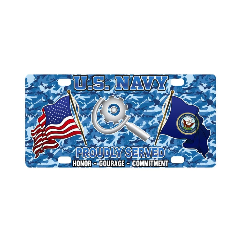 U.S Navy Machinery repairman Navy MR - Classic License Plate-LicensePlate-Navy-Rate-Veterans Nation