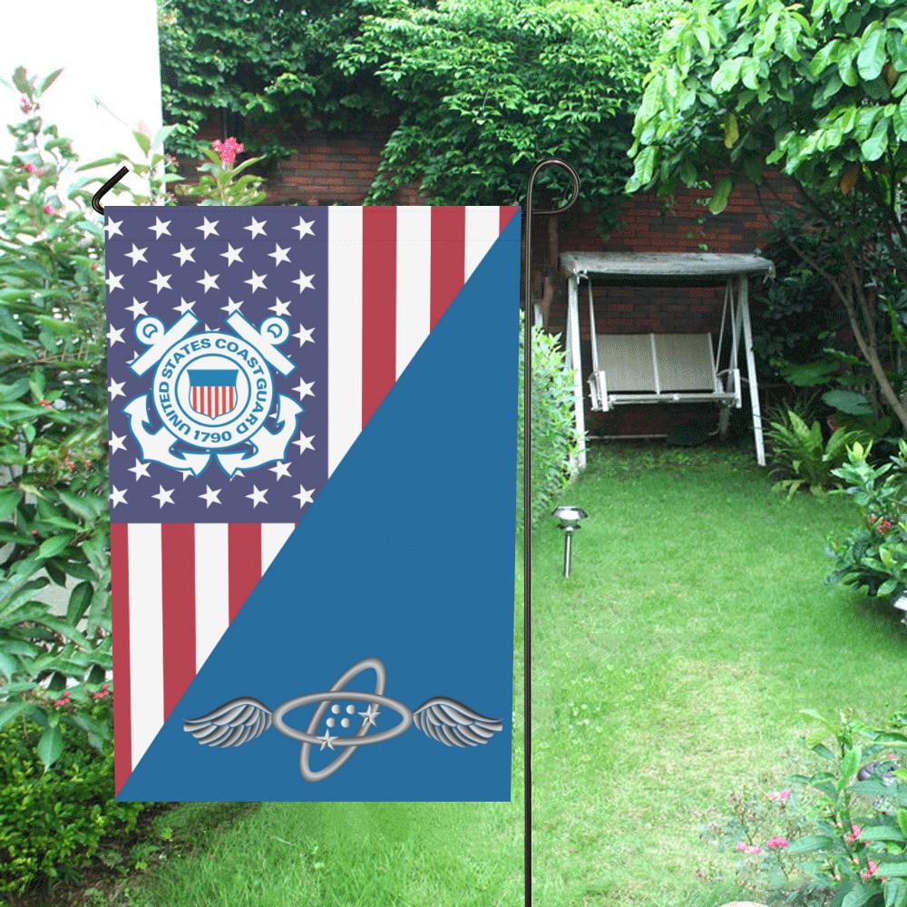 USCG AVIONICS ELECTRICAL TECHNICIAN AET Garden Flag/Yard Flag 12 inches x 18 inches-GDFlag-USCG-Rate-Veterans Nation