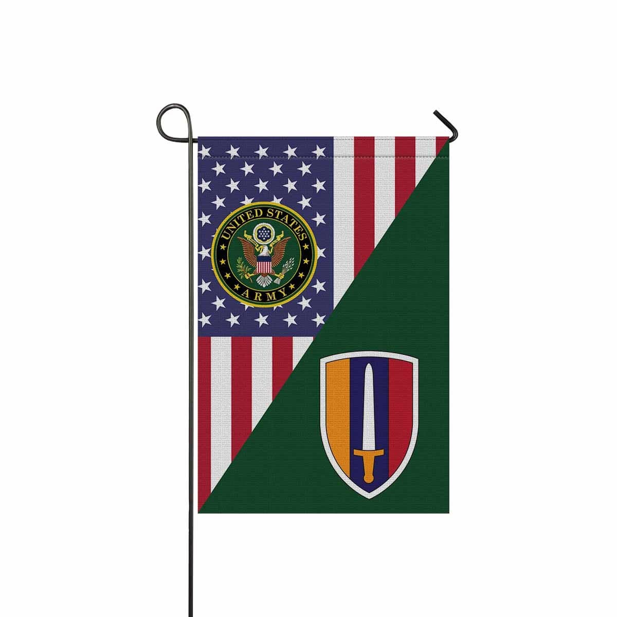 US ARMY VIETNAM Garden Flag/Yard Flag 12 inches x 18 inches Twin-Side Printing-GDFlag-Army-CSIB-Veterans Nation