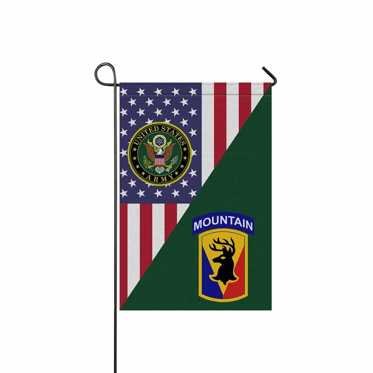 US ARMY 86TH INFANTRY BRIGADE COMBAT TEAM Garden Flag/Yard Flag 12 inches x 18 inches Twin-Side Printing-GDFlag-Army-CSIB-Veterans Nation