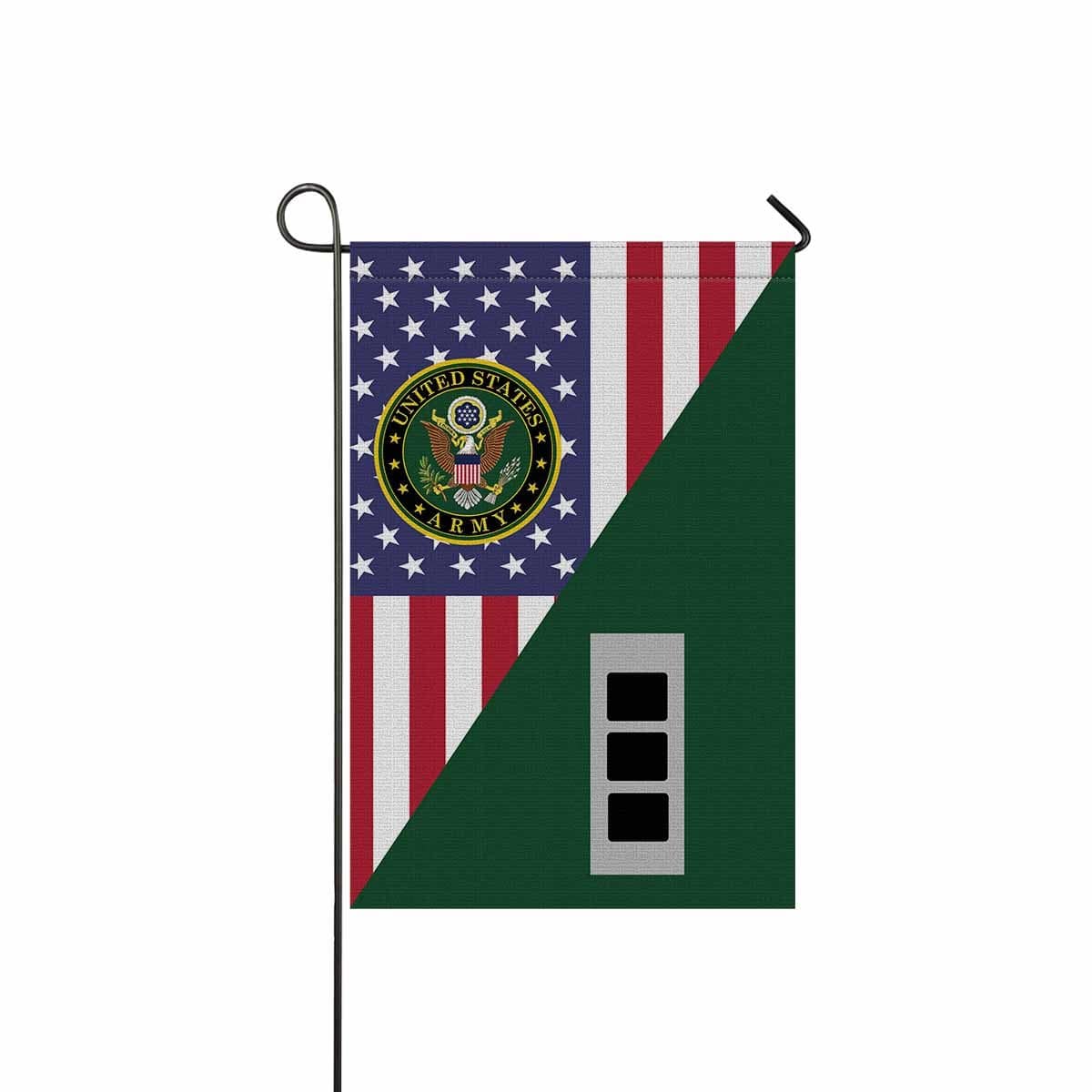 US Army W-3 Chief Warrant Officer 3 W3 CW3 Warrant Officer Garden Flag/Yard Flag 12 Inch x 18 Inch Twin-Side Printing-GDFlag-Army-Ranks-Veterans Nation
