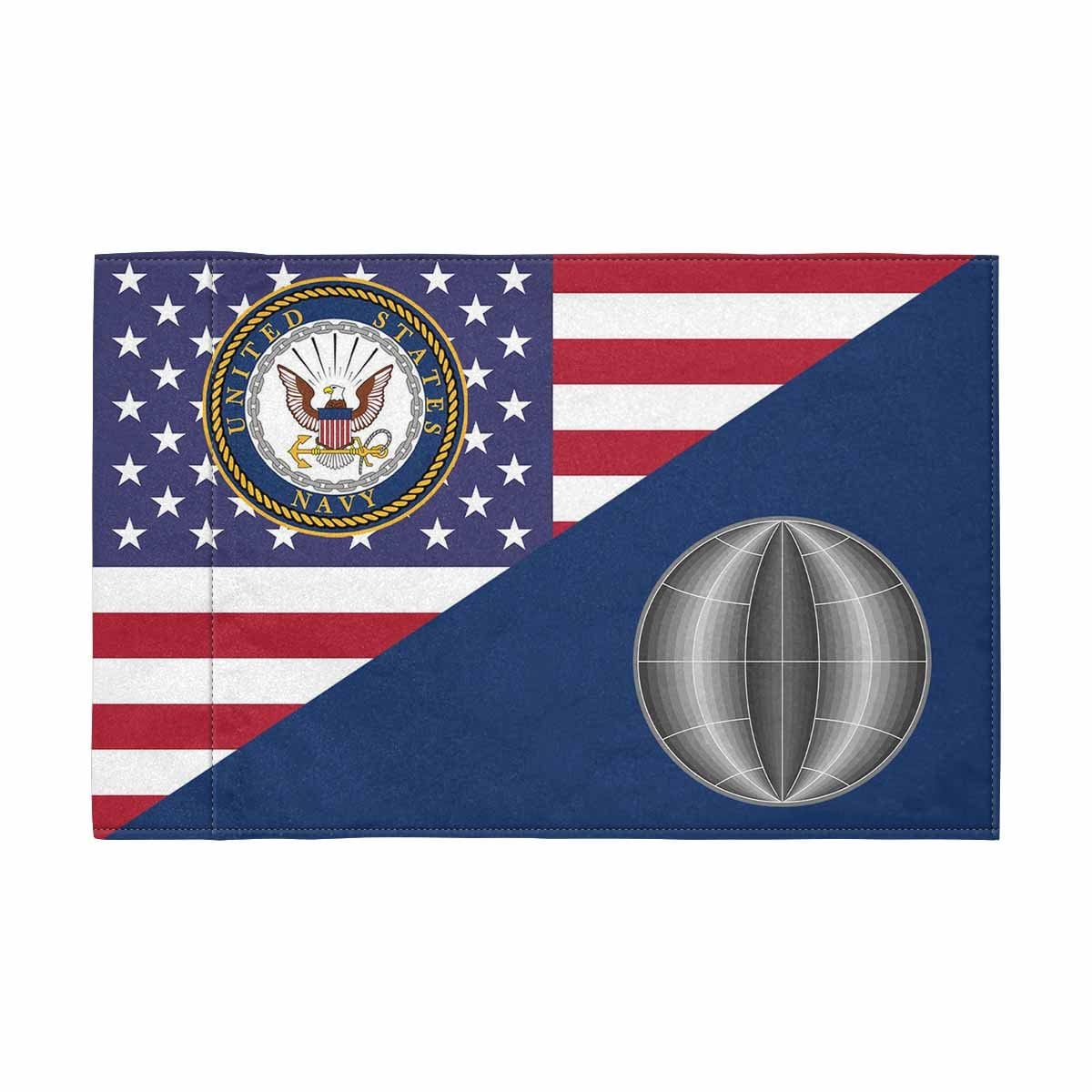 US Navy Electrician's mate Navy EM Motorcycle Flag 9" x 6" Twin-Side Printing D01-MotorcycleFlag-Navy-Veterans Nation
