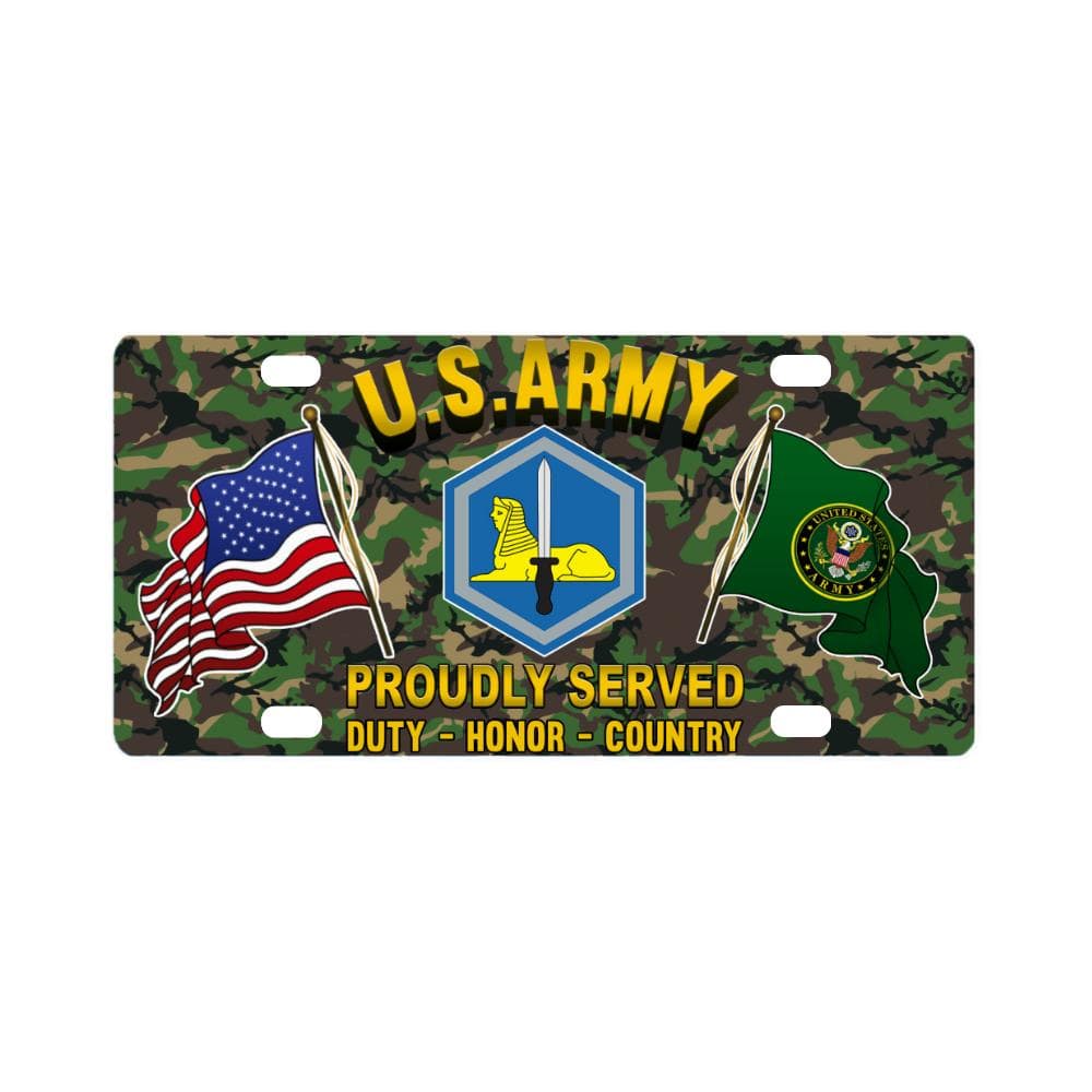 US ARMY 66TH MILITARY INTELLIGENCE BRIGADE - Classic License Plate-LicensePlate-Army-CSIB-Veterans Nation