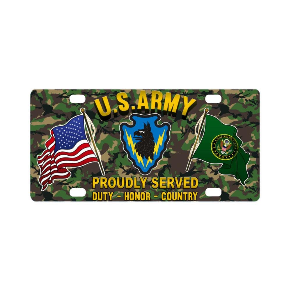 US ARMY 71ST EXPEDITIONARY MILITARY INTELLIGENCE B Classic License Plate-LicensePlate-Army-CSIB-Veterans Nation