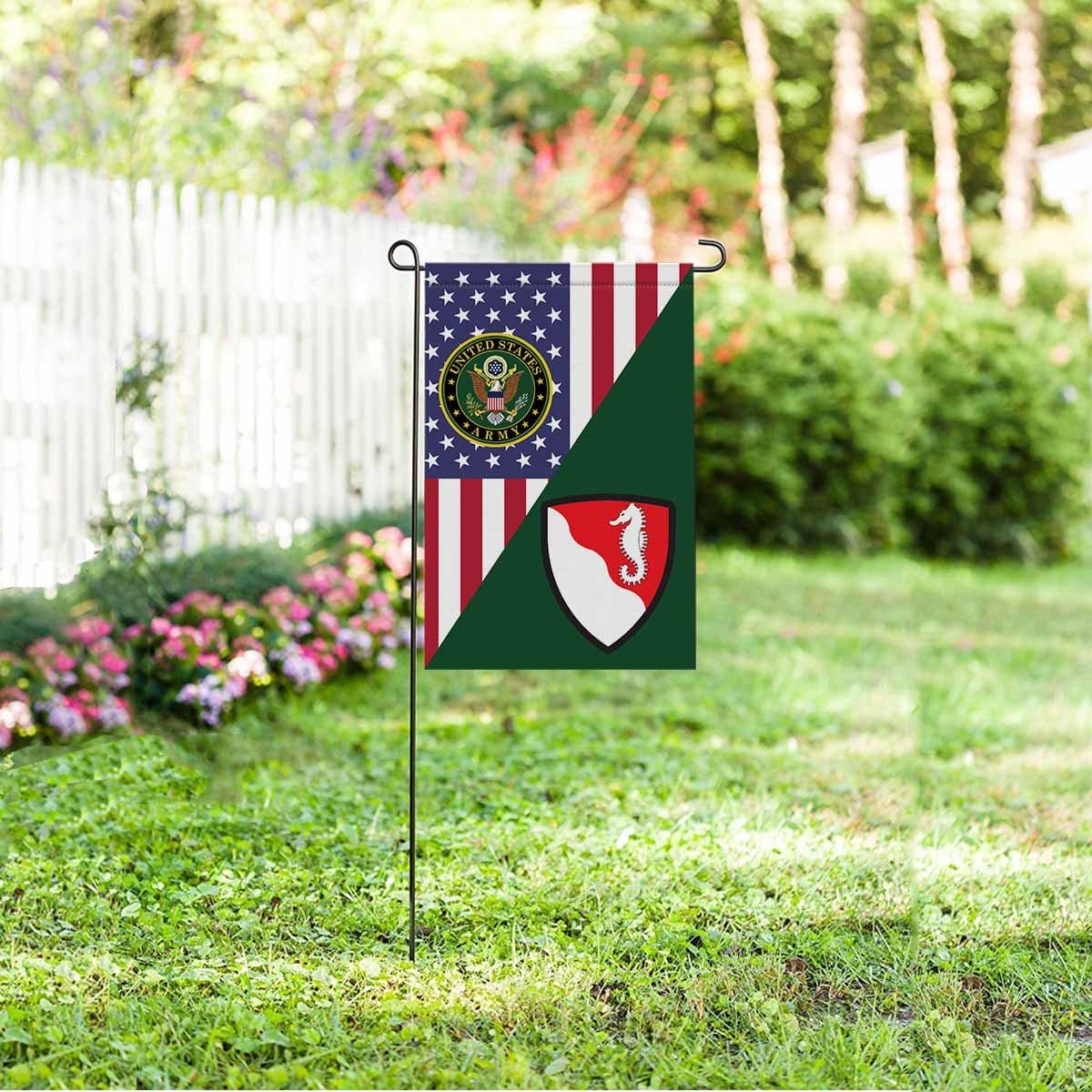 US ARMY 36TH ENGINEER BRIGADE Garden Flag/Yard Flag 12 inches x 18 inches Twin-Side Printing-GDFlag-Army-CSIB-Veterans Nation