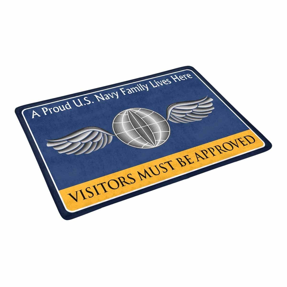 Navy Aviation Electricians Mate Navy AE Family Doormat - Visitors must be approved (23,6 inches x 15,7 inches)-Doormat-Navy-Rate-Veterans Nation