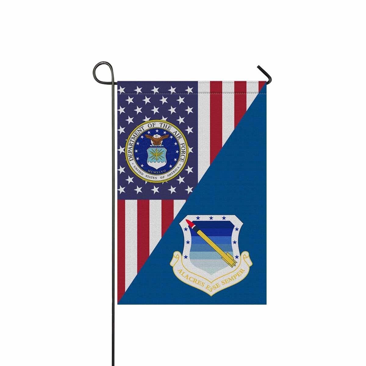 US Air Force 11th Air Division Garden Flag/Yard Flag 12 inches x 18 inches Twin-Side Printing-GDFlag-USAF-AirDivision-Veterans Nation