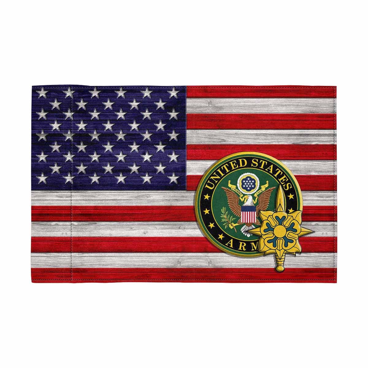 Military Intelligence Branch Motorcycle Flag 9" x 6" Twin-Side Printing D02-Garden Flag-Veterans Nation