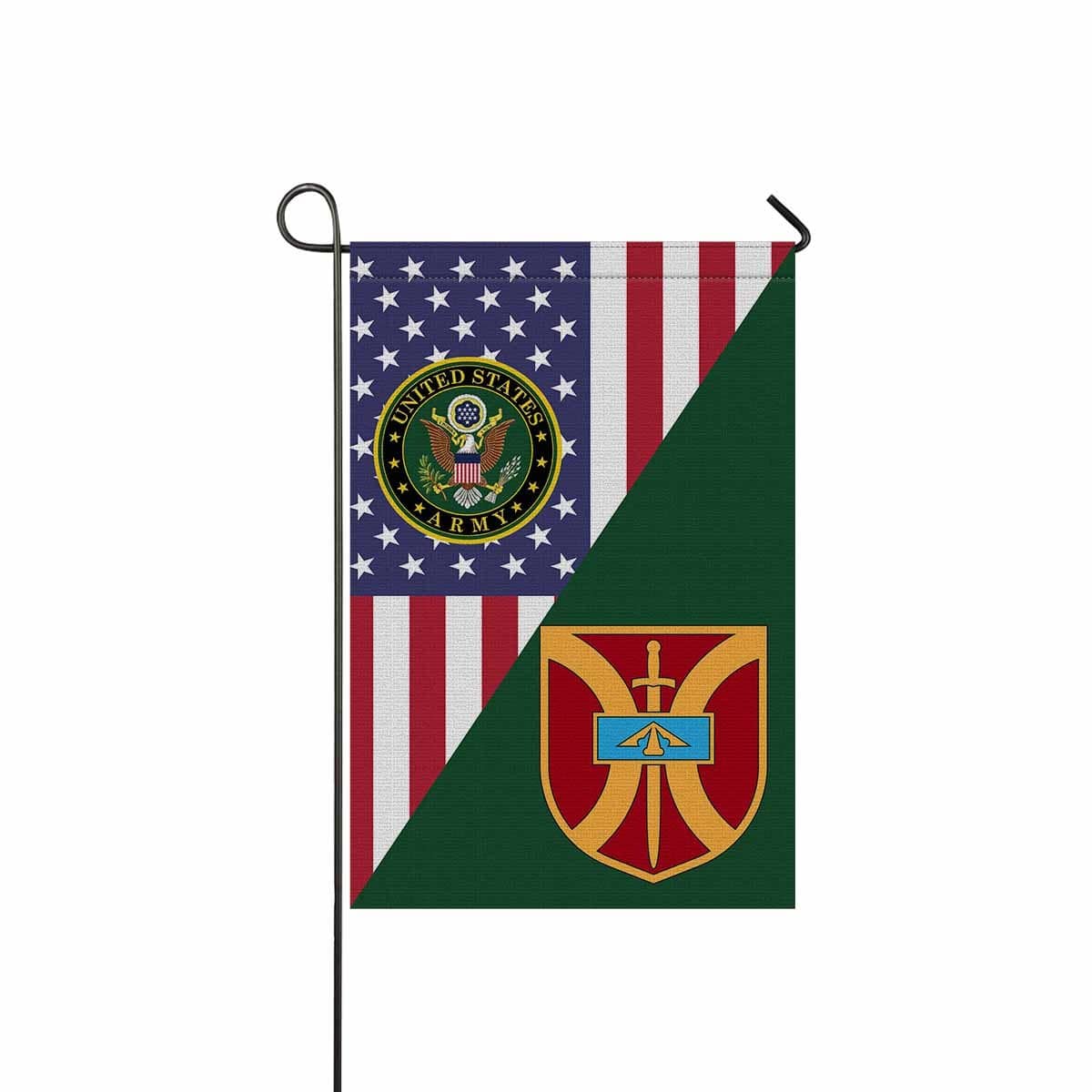 US ARMY 916 SUPPORT BRIGADE Garden Flag/Yard Flag 12 inches x 18 inches Twin-Side Printing-GDFlag-Army-CSIB-Veterans Nation