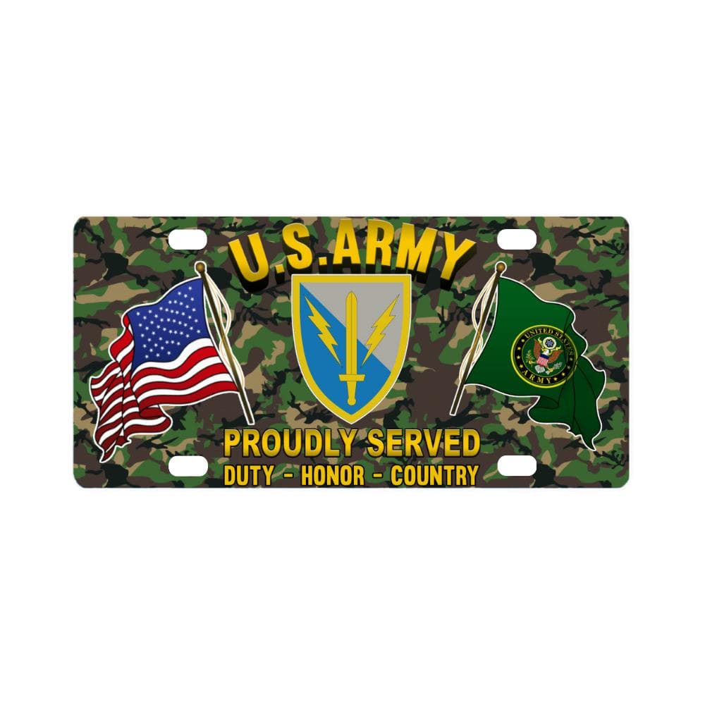 US ARMY 201 BATTLEFIELD SURVEILLANCE- Classic License Plate-LicensePlate-Army-CSIB-Veterans Nation