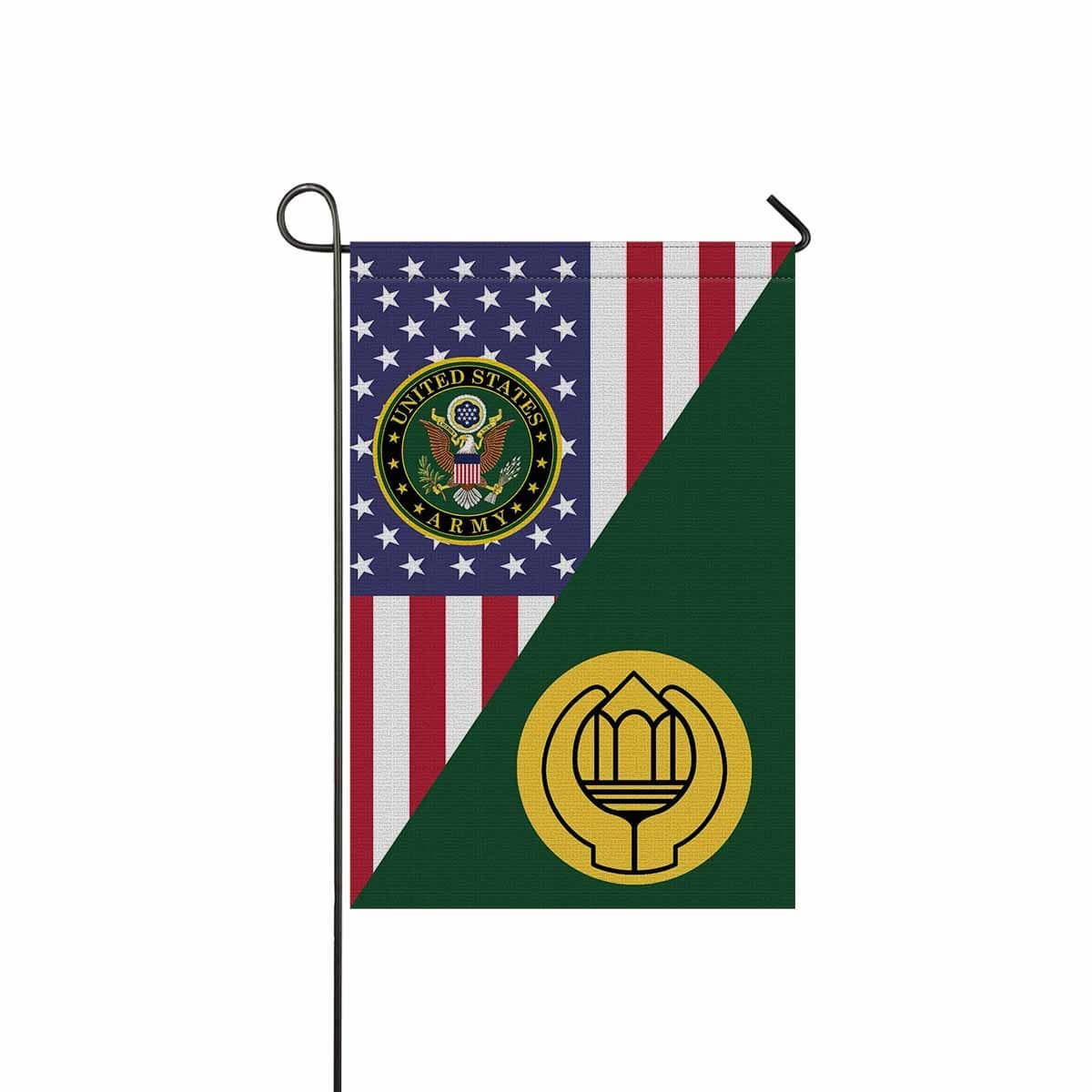 US Army Chaplain Assistant Garden Flag/Yard Flag 12 Inch x 18 Inch Twin-Side Printing-GDFlag-Army-Branch-Veterans Nation