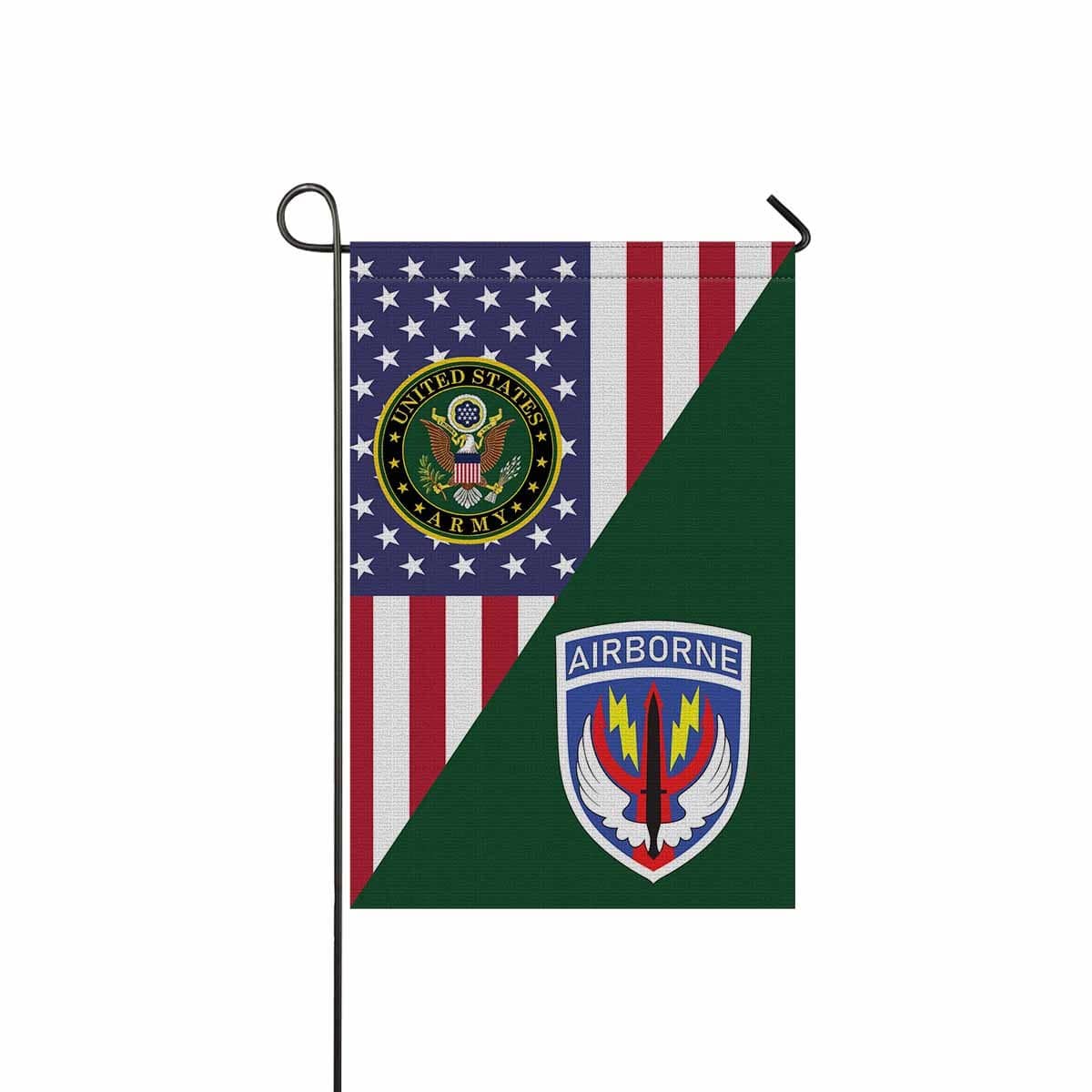 US ARMY SPECIAL OPERATIONS COMMAND CENTRAL Garden Flag/Yard Flag 12 inches x 18 inches Twin-Side Printing-GDFlag-Army-CSIB-Veterans Nation
