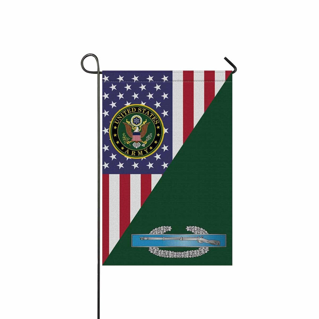 US Army Combat Infantryman First Award Badge Garden Flag 12Inches x 18Inches Twin-Side Printing-GDFlag-Army-Badge-Veterans Nation