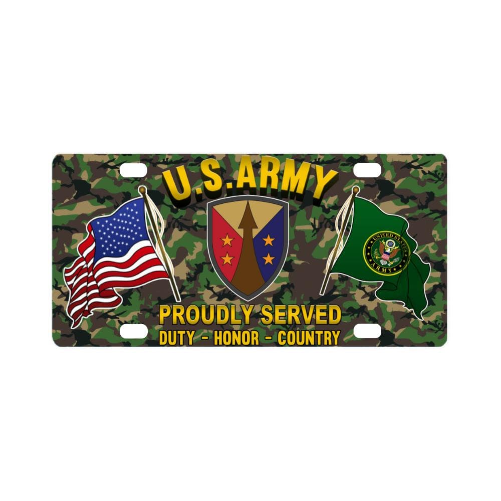 US ARMY CSIB ARMY RESERVE SUSTAINMENT COMMAND- Classic License Plate-LicensePlate-Army-CSIB-Veterans Nation