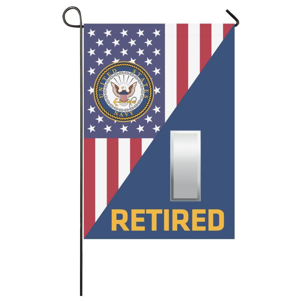 US Navy O-2 Lieutenant Junior Grade O2 LTJG Retired House Flag 28 inches x 40 inches Twin-Side Printing-HouseFlag-Navy-Officer-Veterans Nation