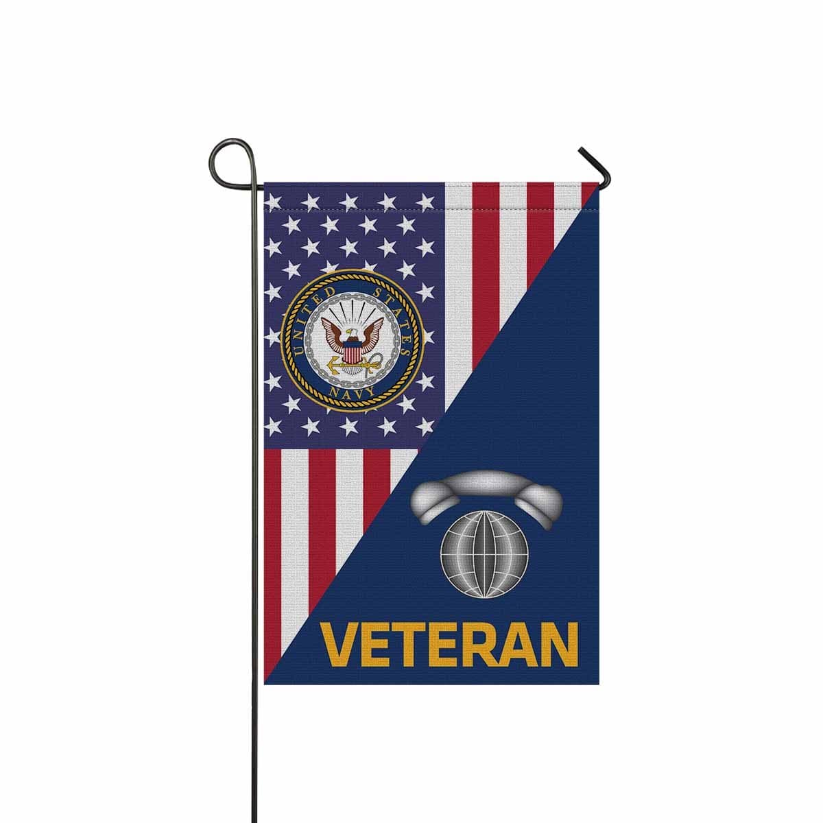 Navy Interior Communications Electrician Navy IC Veteran Garden Flag/Yard Flag 12 inches x 18 inches Twin-Side Printing-GDFlag-Navy-Rate-Veterans Nation