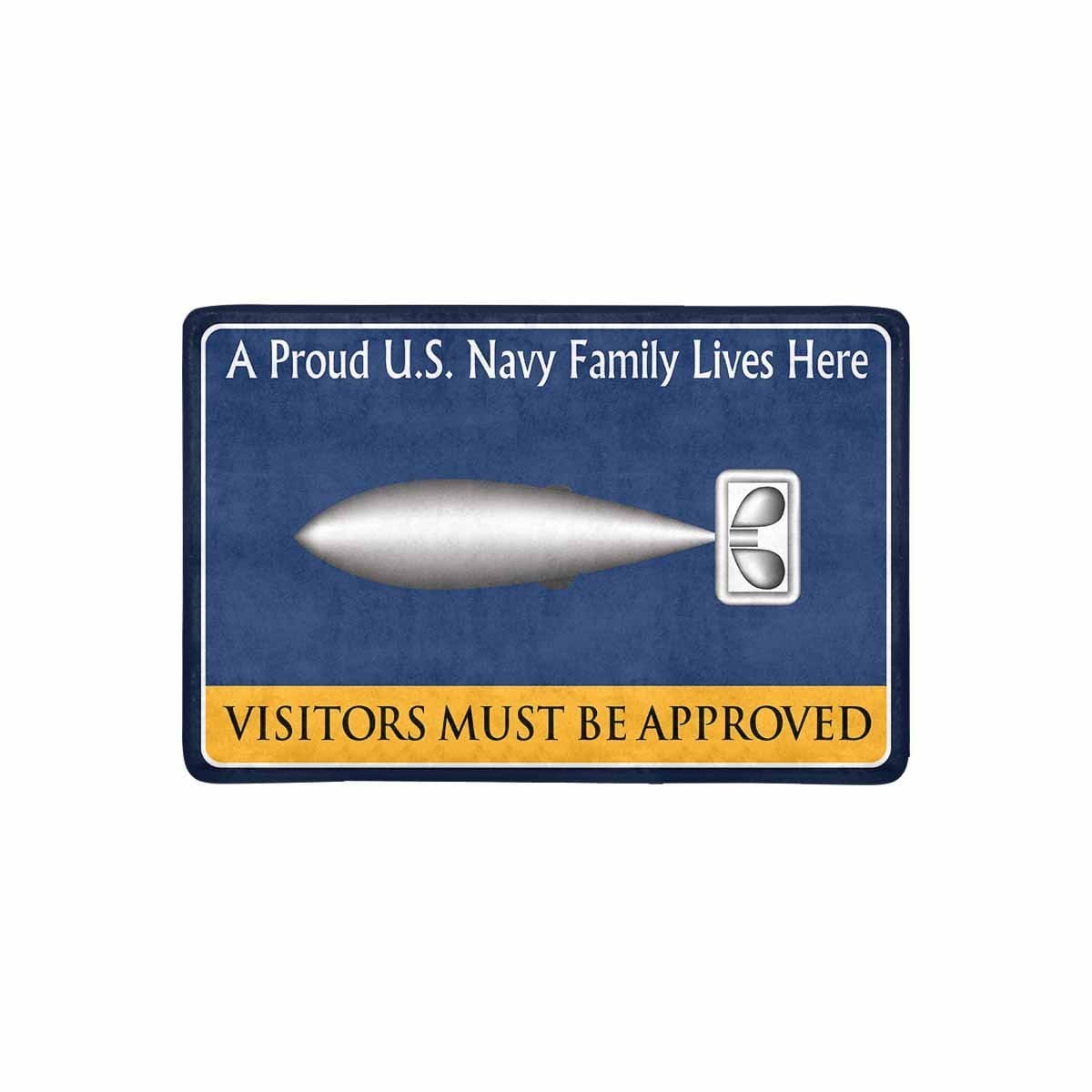 U.S Navy Torpedoman's mate Navy TM Family Doormat - Visitors must be approved (23,6 inches x 15,7 inches)-Doormat-Navy-Rate-Veterans Nation