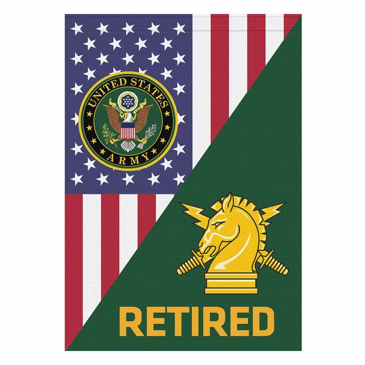 US Army Psychological Ops Retired House Flag 28 Inch x 40 Inch Twin-Side Printing-HouseFlag-Army-Branch-Veterans Nation