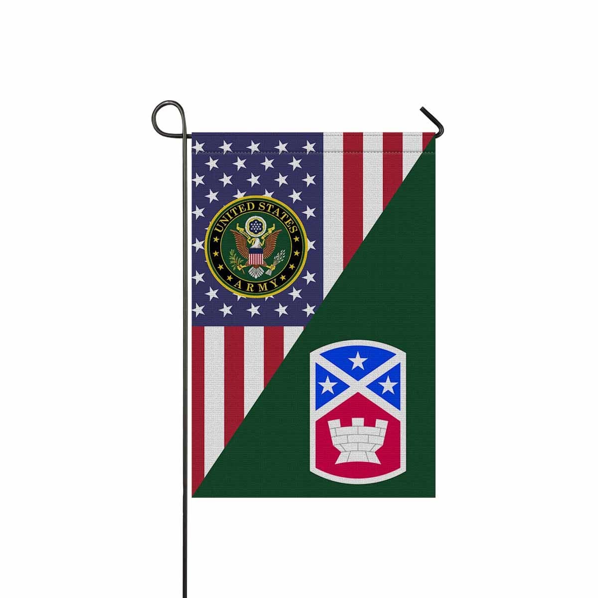 US ARMY 194TH ENGINEER BRIGADE Garden Flag/Yard Flag 12 inches x 18 inches Twin-Side Printing-GDFlag-Army-CSIB-Veterans Nation