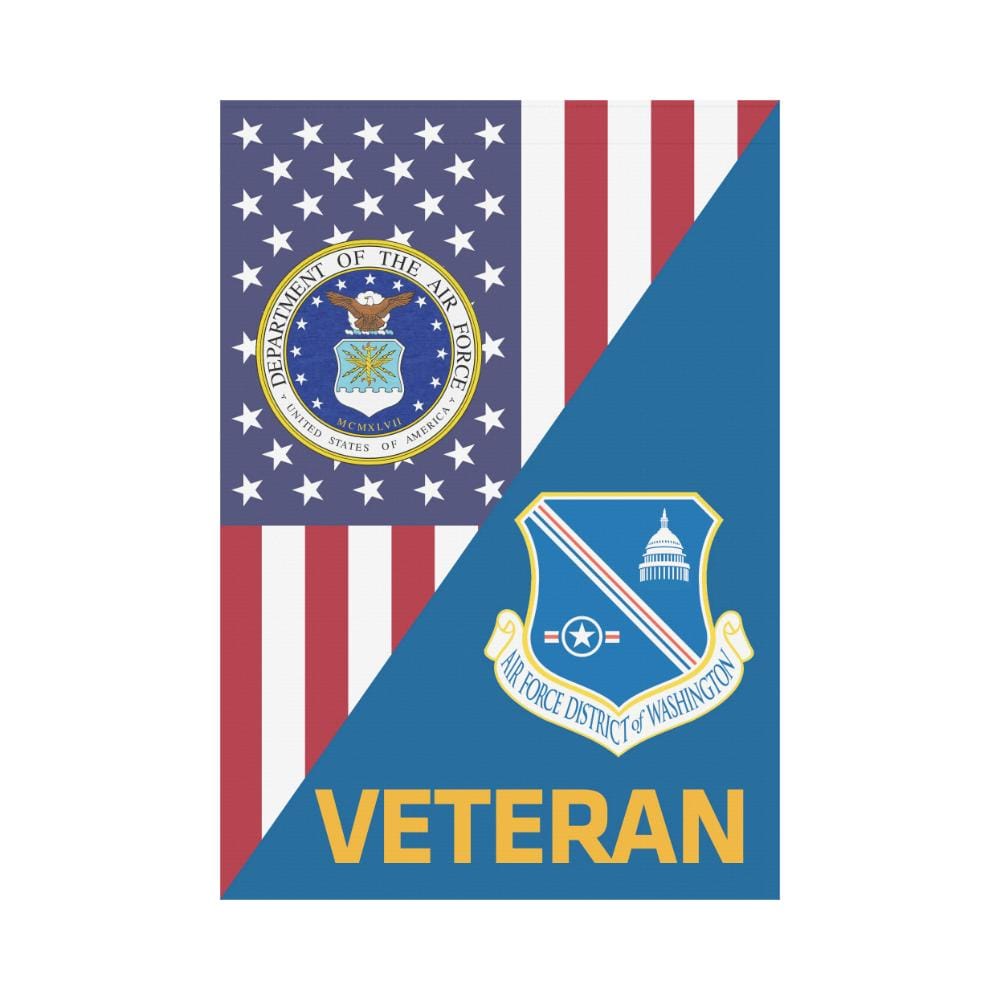 US Air Force District of Washington Veteran House Flag 28 inches x 40 inches Twin-Side Printing-HouseFlag-USAF-Shield-Veterans Nation