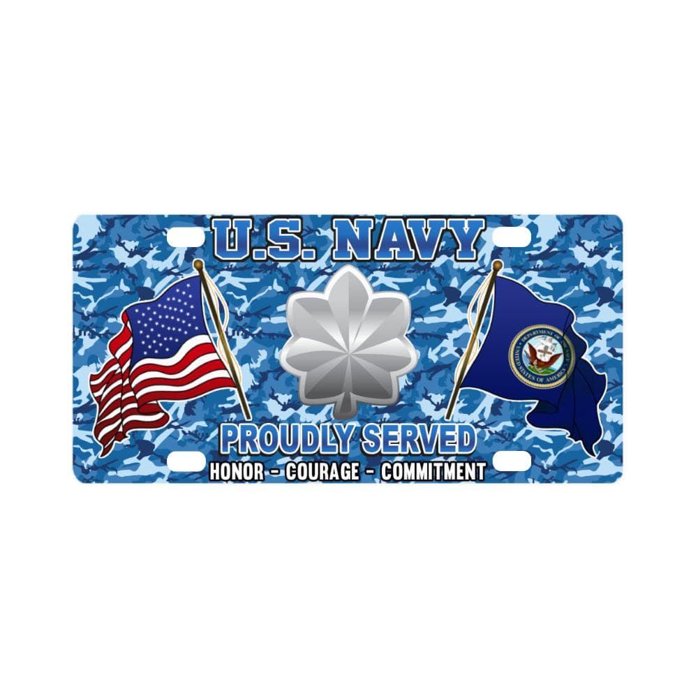 US Navy O-5 Commander O5 CDR Senior Officer Classi Classic License Plate-LicensePlate-Navy-Officer-Veterans Nation