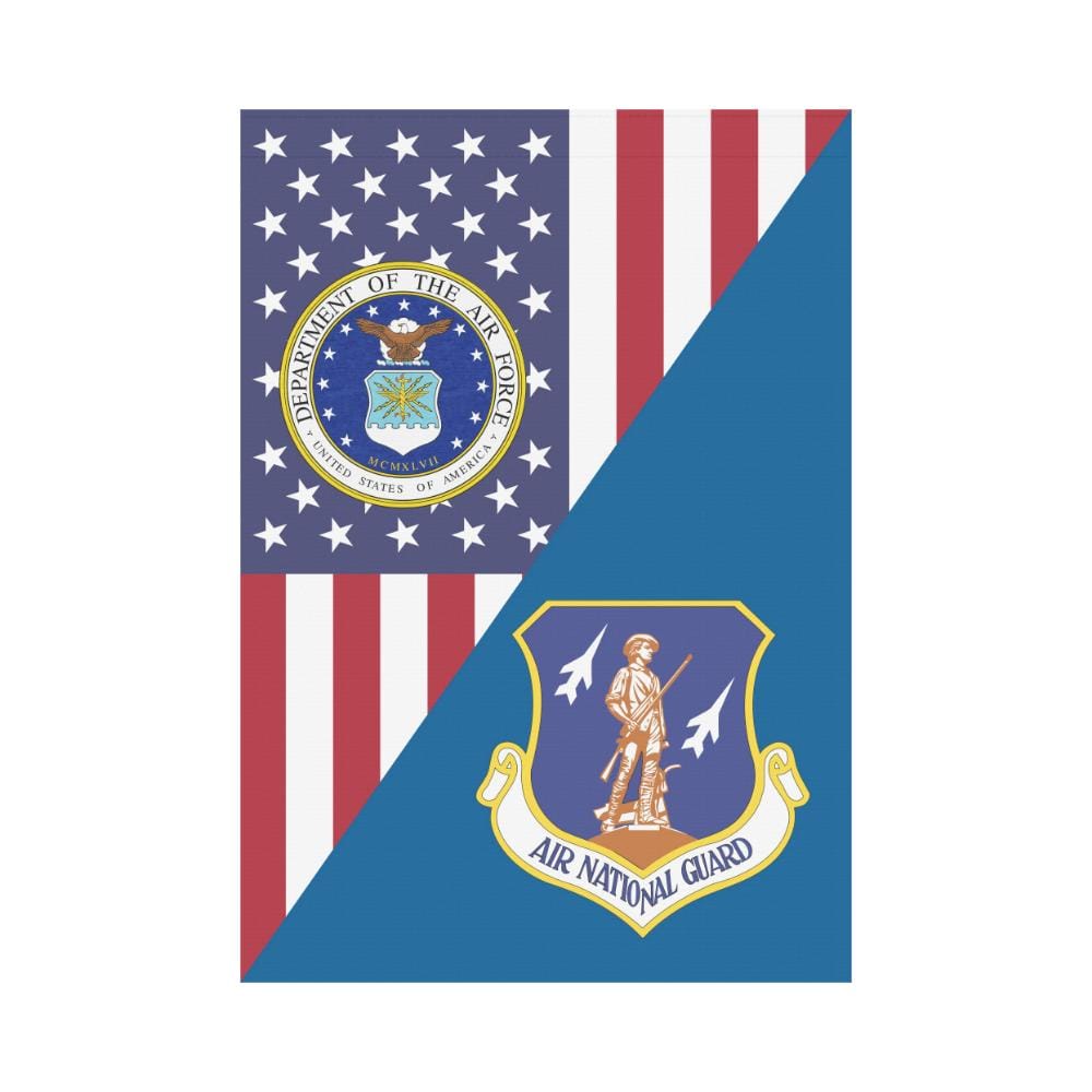 US Air Force Air National Guard House Flag 28 inches x 40 inches Twin-Side Printing-HouseFlag-USAF-Shield-Veterans Nation