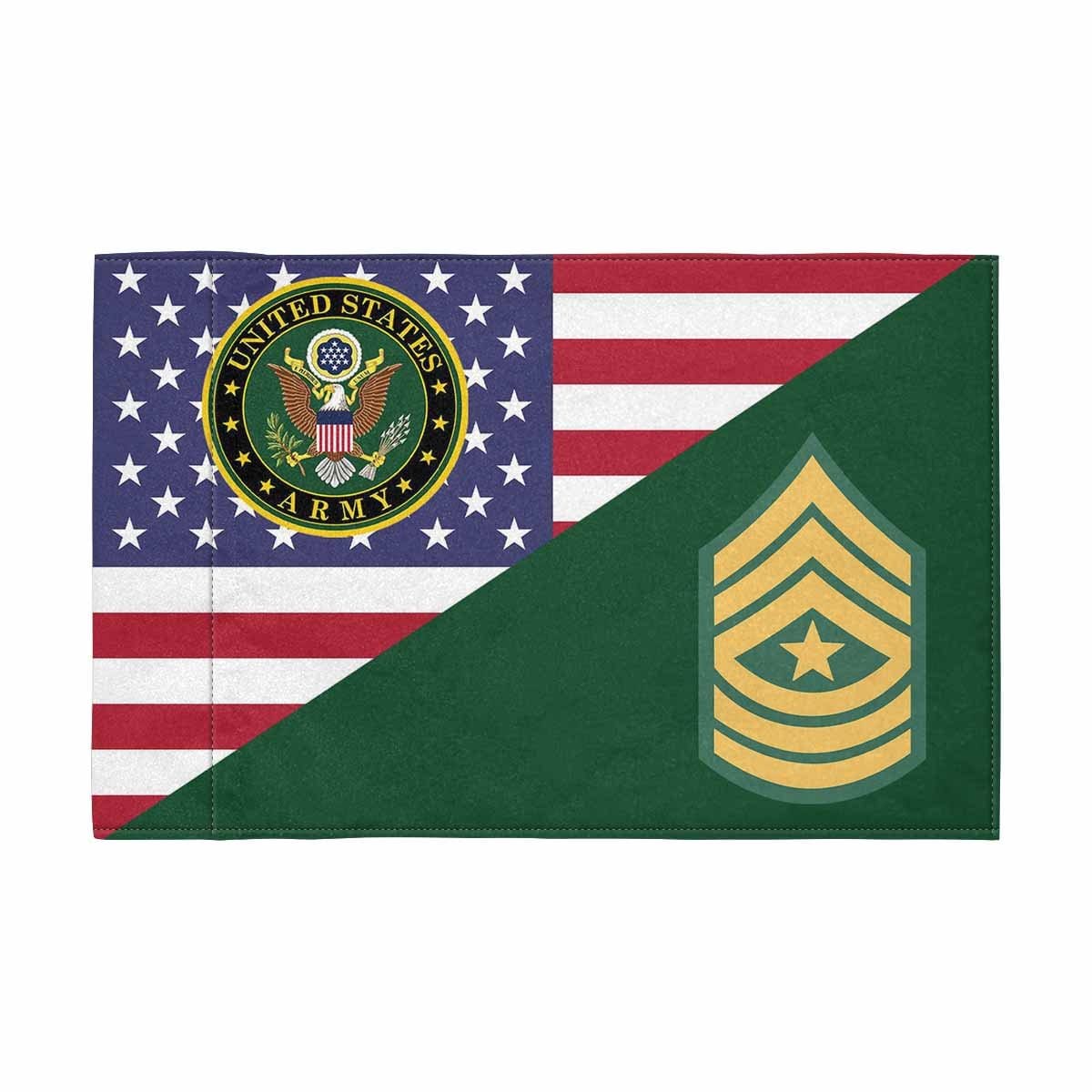 US Army E-9 SGM Motorcycle Flag 9" x 6" Twin-Side Printing D01-Garden Flag-Veterans Nation