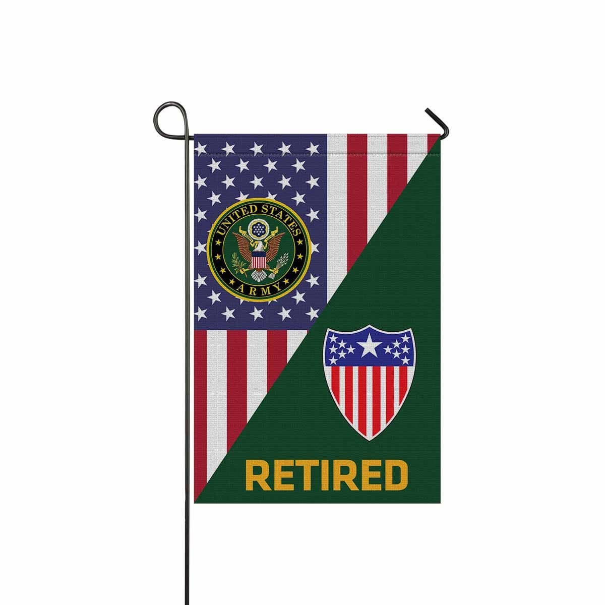 US Army Adjutant General Retired Garden Flag/Yard Flag 12 Inch x 18 Inch Twin-Side Printing-GDFlag-Army-Branch-Veterans Nation
