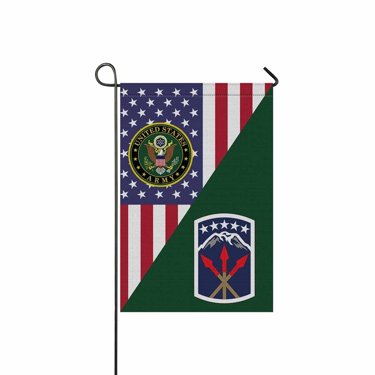 US ARMY 593 SUSTAINMENT BRIGADE Garden Flag/Yard Flag 12 inches x 18 inches Twin-Side Printing-GDFlag-Army-CSIB-Veterans Nation