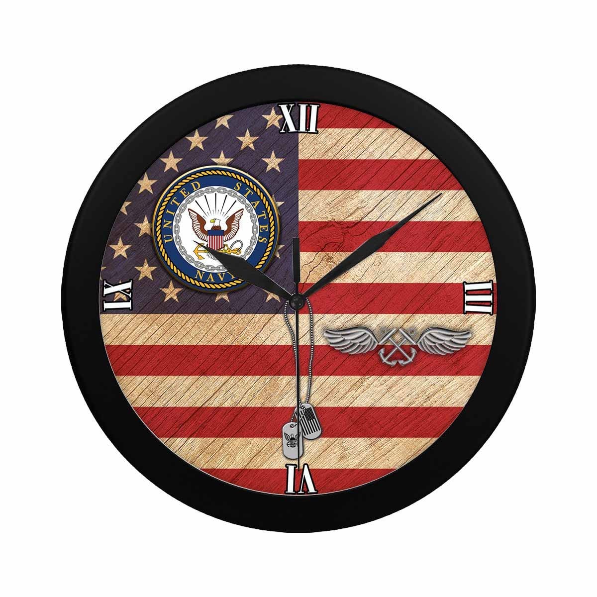 US U.S Navy Aviation Boatswain's Mate Navy AB Wall Clock-WallClocks-Navy-Rate-Veterans Nation