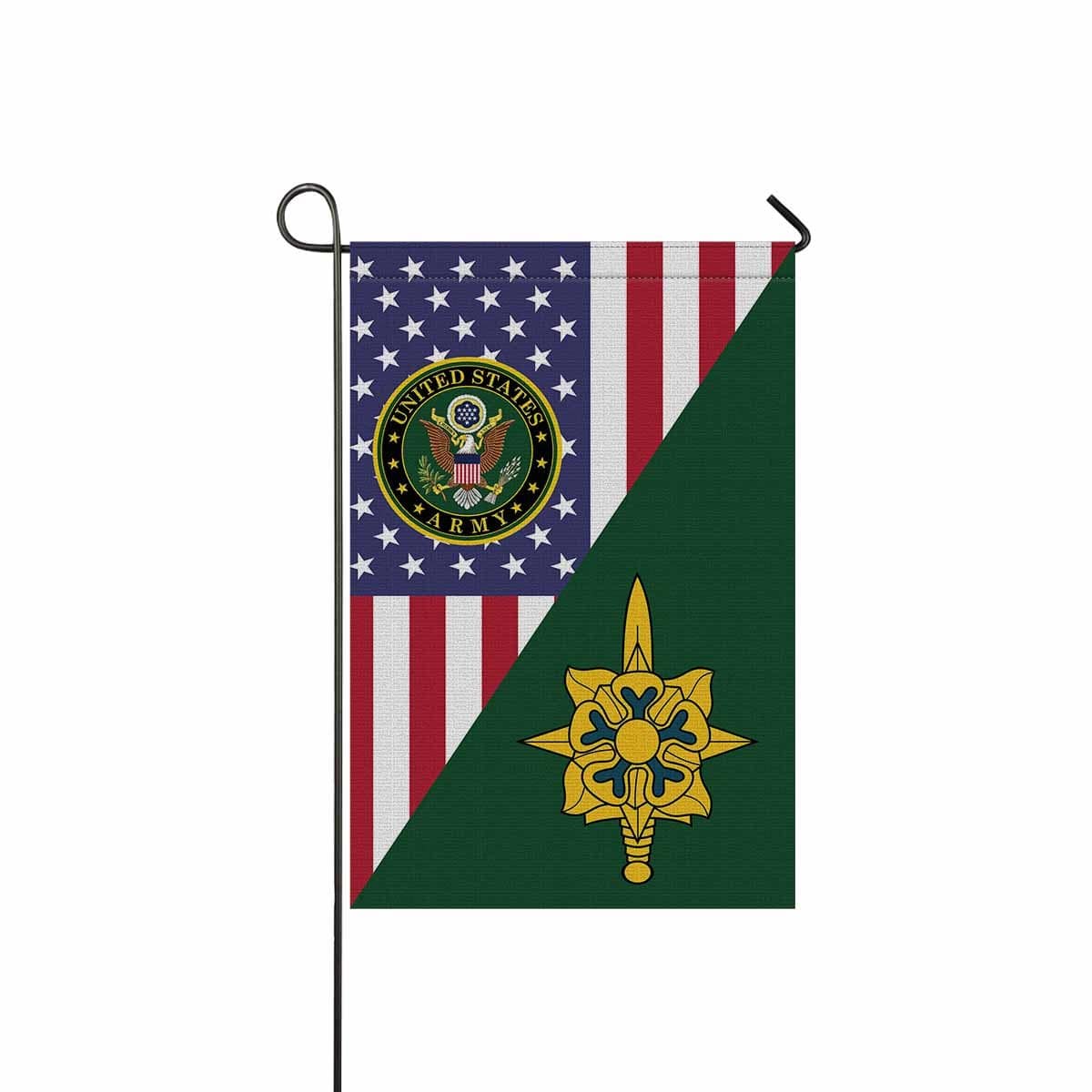 US Army Military Intelligence Branch Garden Flag/Yard Flag 12 Inch x 18 Inch Twin-Side Printing-GDFlag-Army-Branch-Veterans Nation