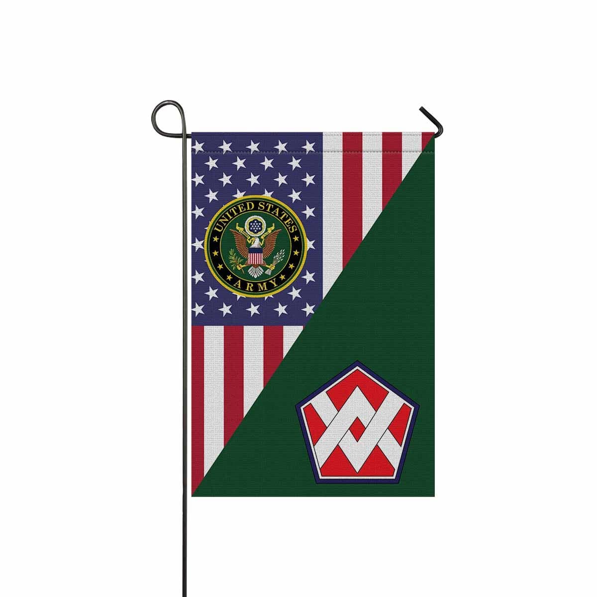 US ARMY 55TH SUSTAINMENT BRIGADE CSIB Garden Flag/Yard Flag 12 inches x 18 inches Twin-Side Printing-GDFlag-Army-CSIB-Veterans Nation