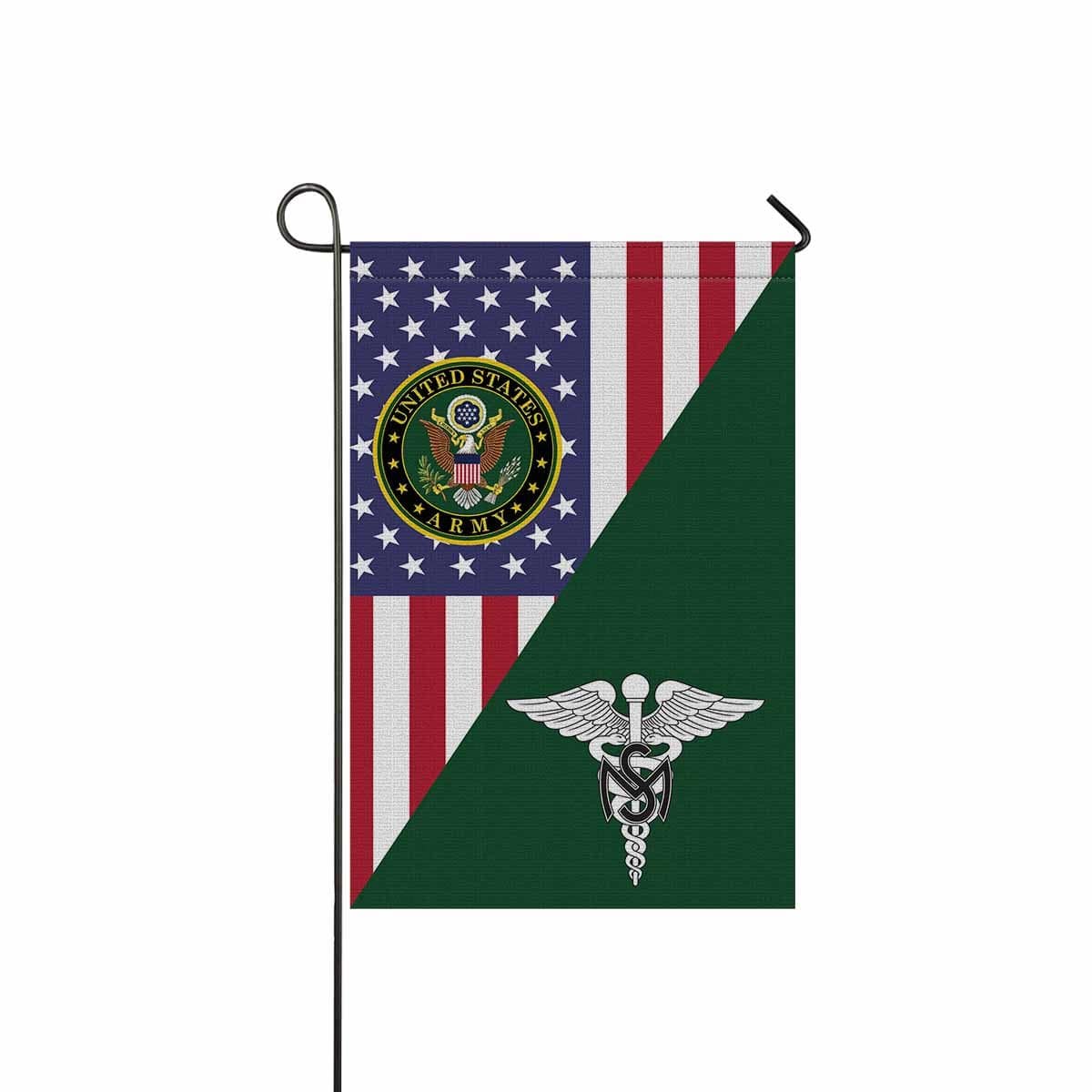 US Army Medical Service Corps Garden Flag/Yard Flag 12 Inch x 18 Inch Twin-Side Printing-GDFlag-Army-Branch-Veterans Nation