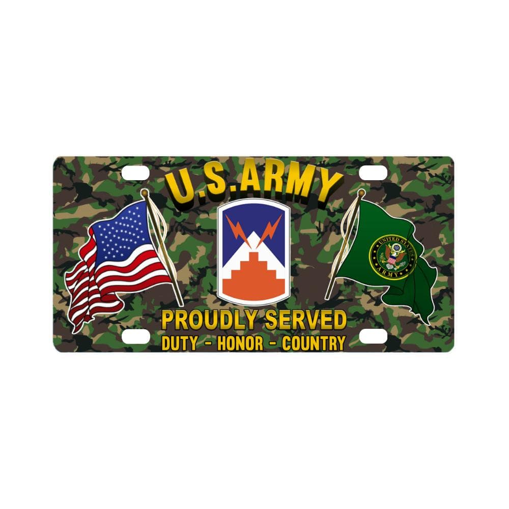 US ARMY 7TH SIGNAL BRIGADE- Classic License Plate-LicensePlate-Army-CSIB-Veterans Nation