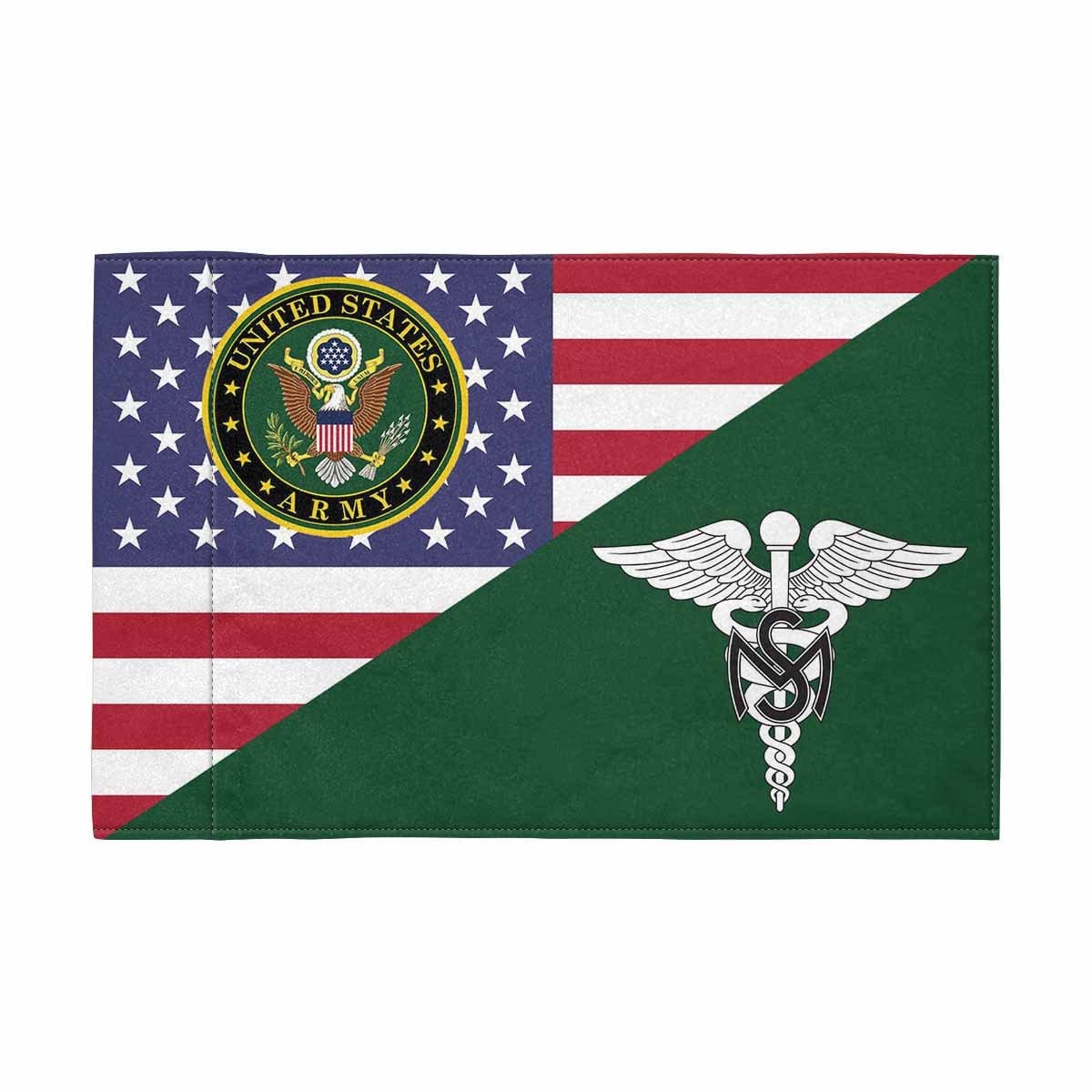 US Army Medical Service Corps Motorcycle Flag 9" x 6" Twin-Side Printing D01-Garden Flag-Veterans Nation