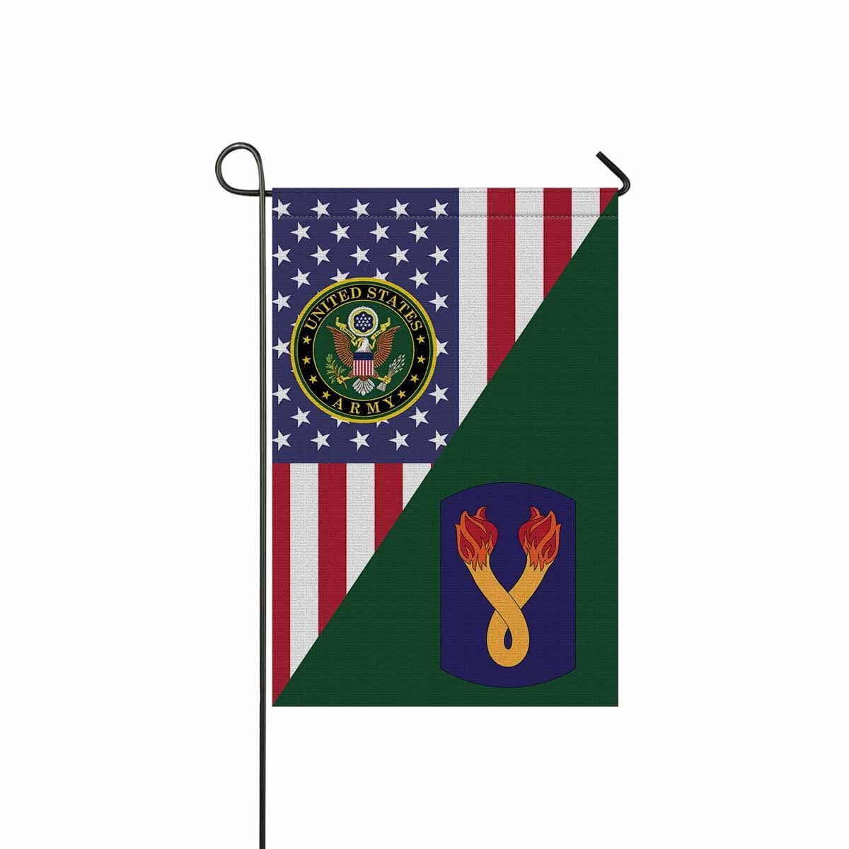 US ARMY 196TH INFANTRY BRIGADE Garden Flag/Yard Flag 12 inches x 18 inches Twin-Side Printing-GDFlag-Army-CSIB-Veterans Nation