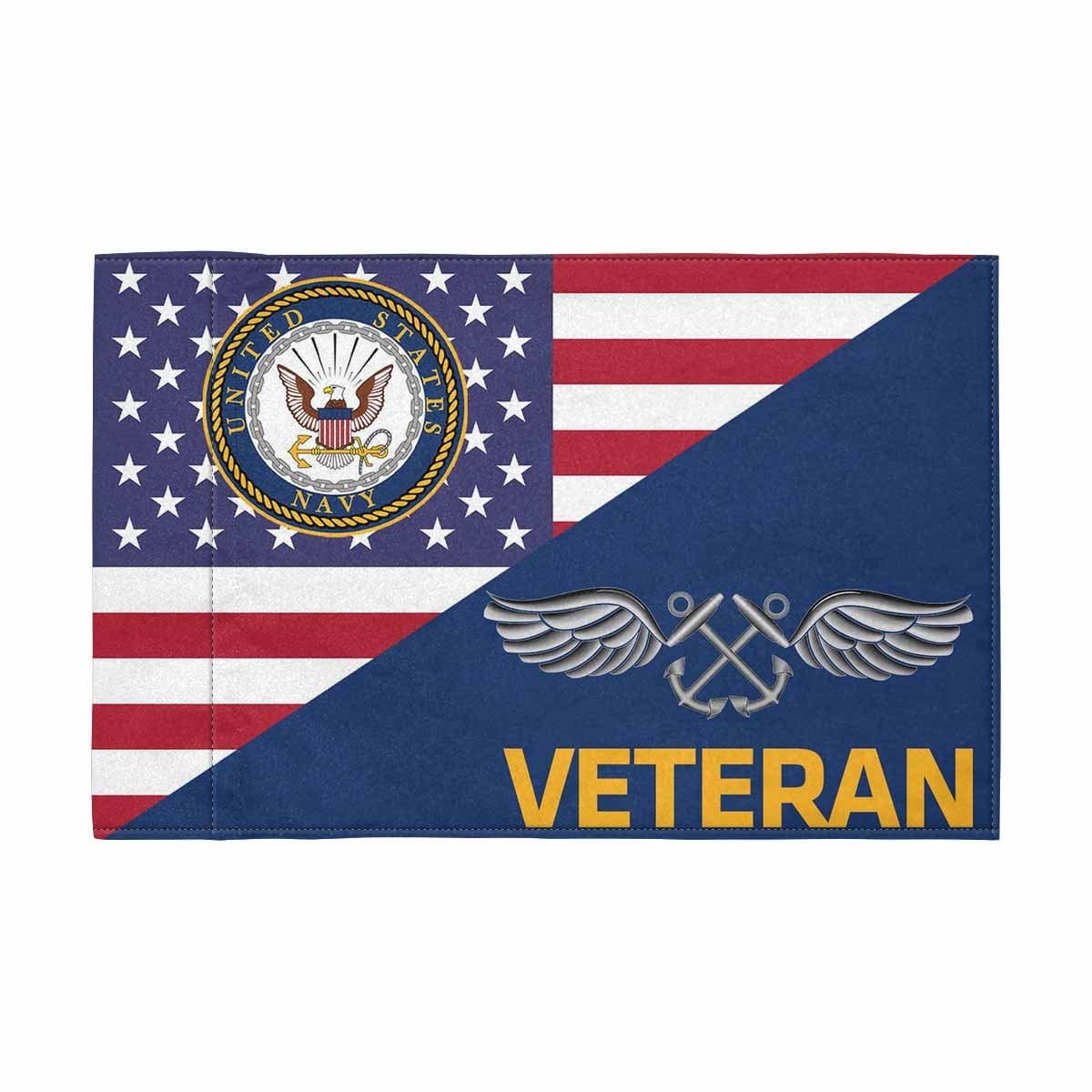 US Navy Aviation Boatswain's Mate Navy AB Veteran Motorcycle Flag 9" x 6" Twin-Side Printing D01-MotorcycleFlag-Navy-Veterans Nation