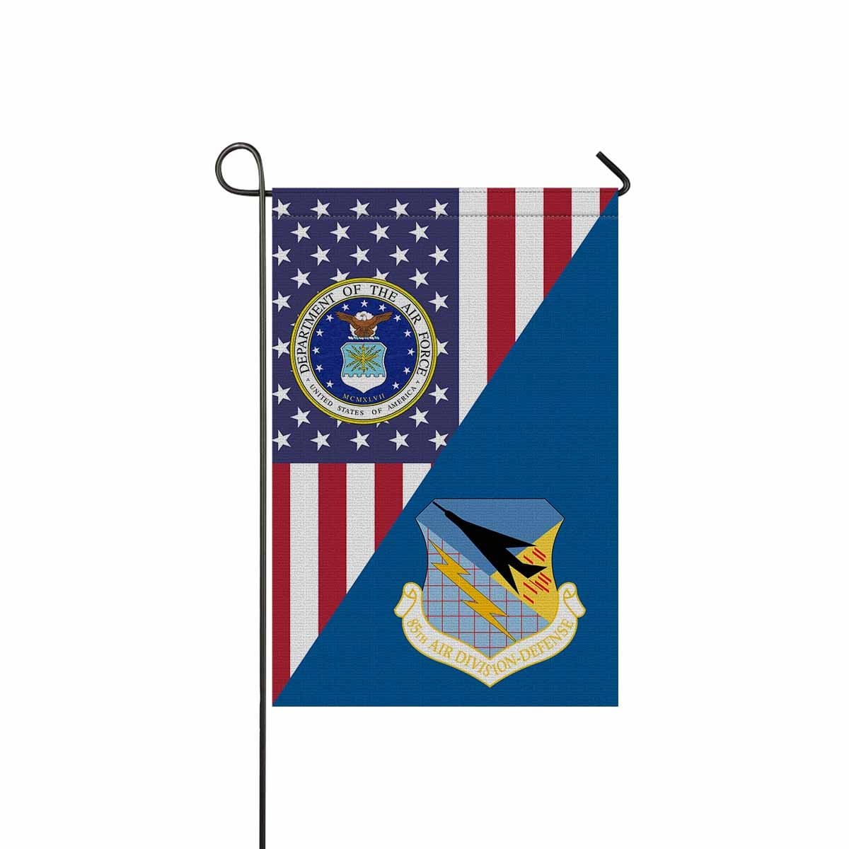 US Air Force 85th Air Division Garden Flag/Yard Flag 12 inches x 18 inches Twin-Side Printing-GDFlag-USAF-AirDivision-Veterans Nation