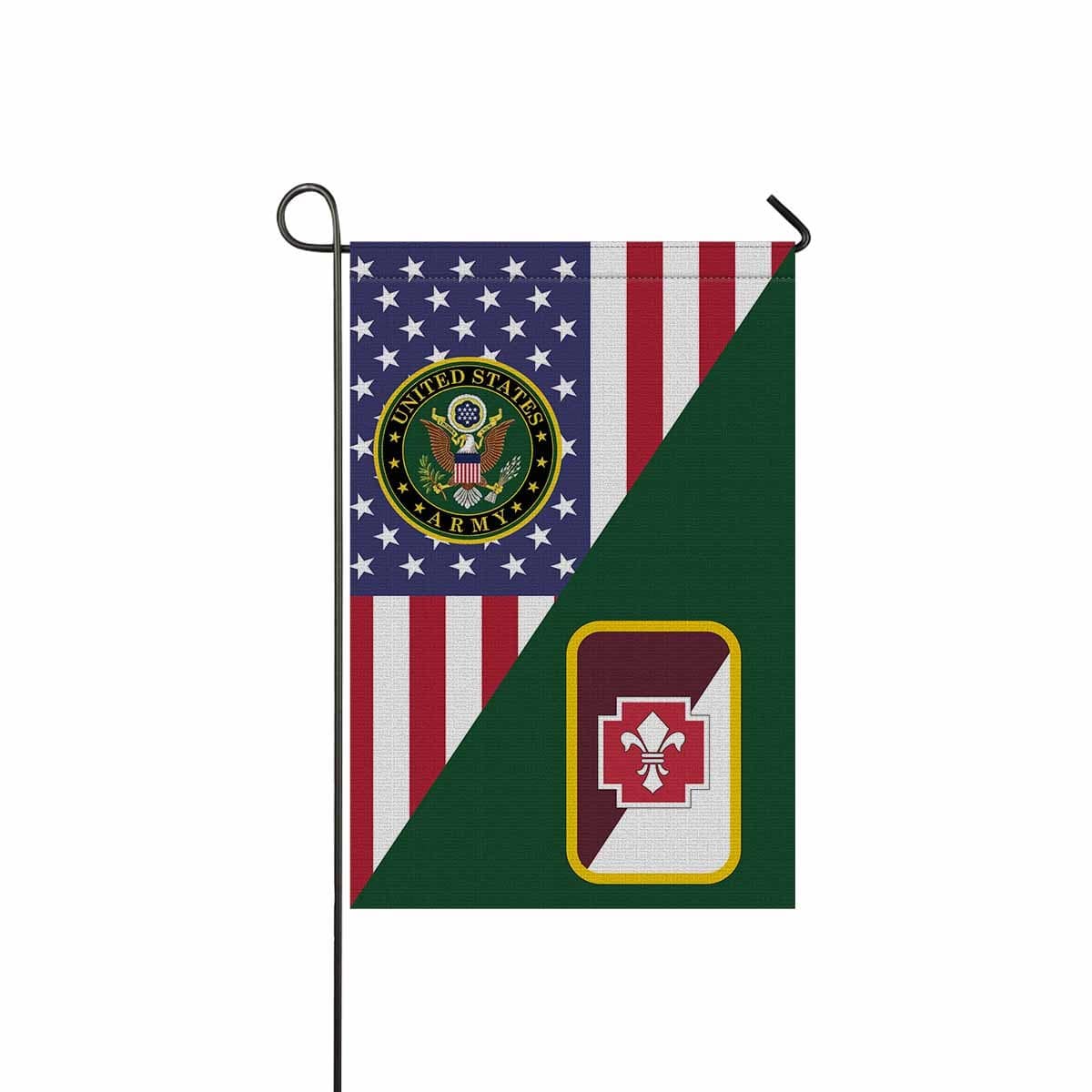 US ARMY 62ND MEDICAL BRIGADE CSIB Garden Flag/Yard Flag 12 inches x 18 inches Twin-Side Printing-GDFlag-Army-CSIB-Veterans Nation
