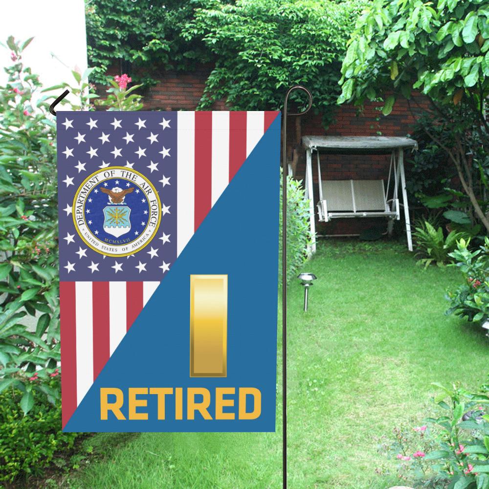 US Air Force O-1 Second Lieutenant 2d Lt O1 Retired House Flag 28 inches x 40 inches Twin-Side Printing-HouseFlag-USAF-Ranks-Veterans Nation