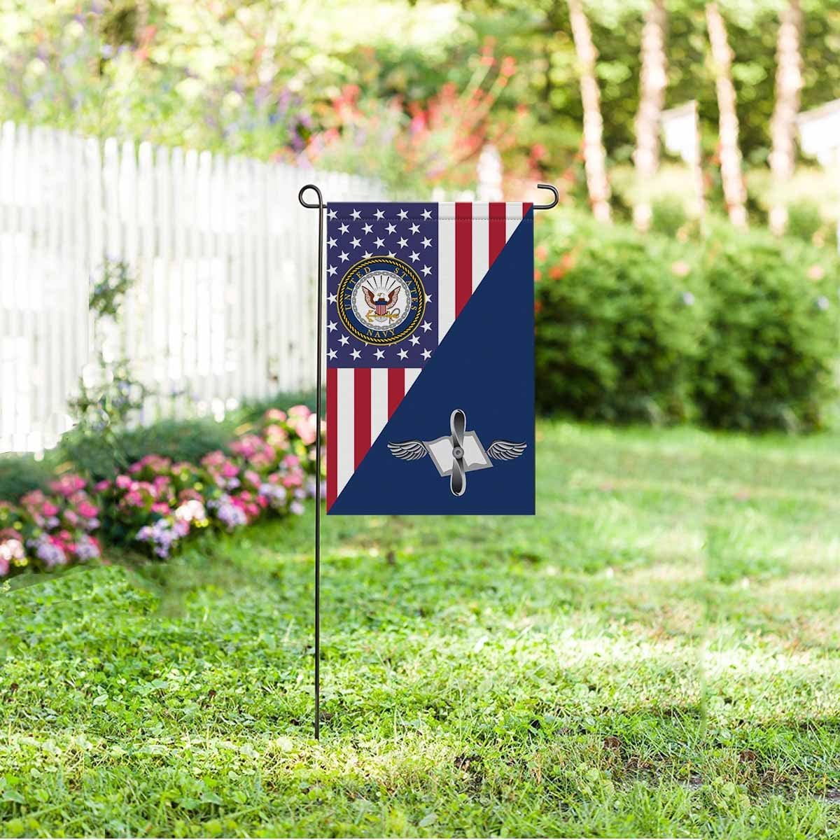 US Navy Aviation Maintenance Administrationman Navy AZ Garden Flag/Yard Flag 12 inches x 18 inches Twin-Side Printing-GDFlag-Navy-Rate-Veterans Nation