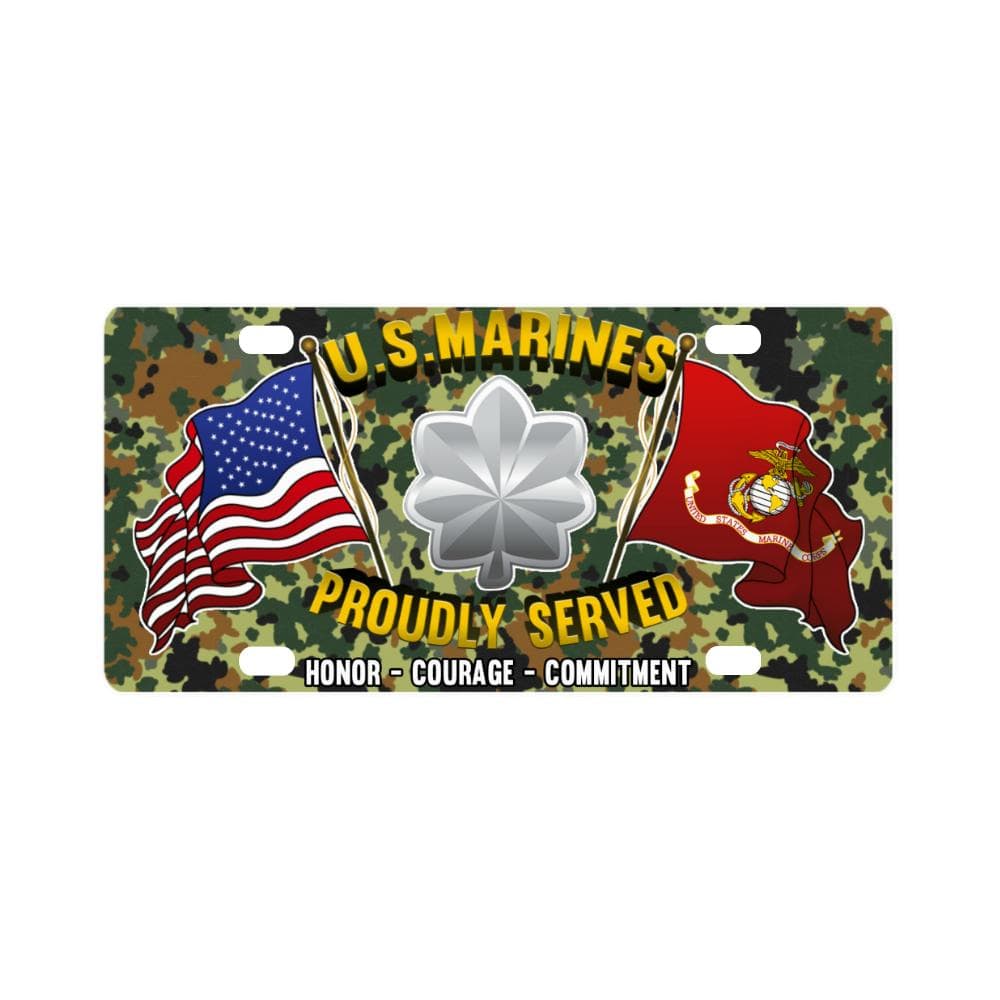USMC O-5 Lieutenant Colonel O5 LtCol USMC O5 Field Classic License Plate-LicensePlate-USMC-Ranks-Veterans Nation