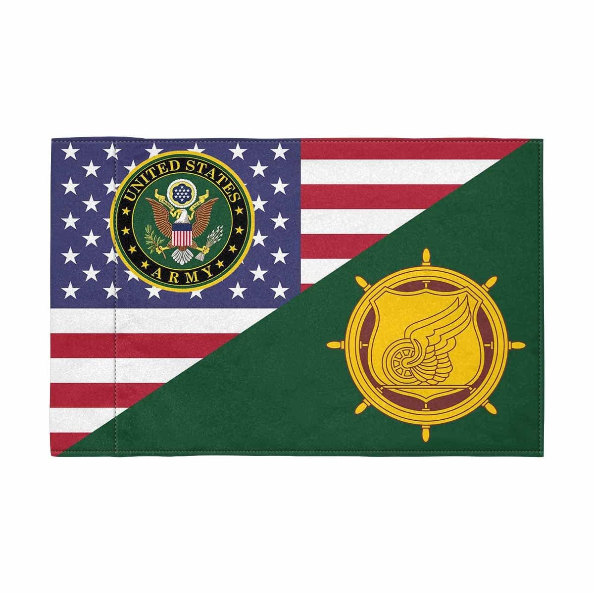 US Army Transportation Corps Motorcycle Flag 9" x 6" Twin-Side Printing D01-Garden Flag-Veterans Nation