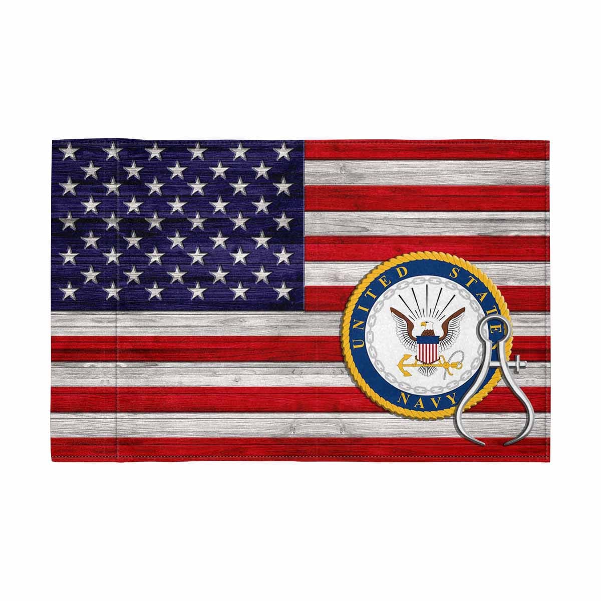 US Navy Instrumentman Navy IM Motorcycle Flag 9" x 6" Twin-Side Printing D02-MotorcycleFlag-Navy-Veterans Nation