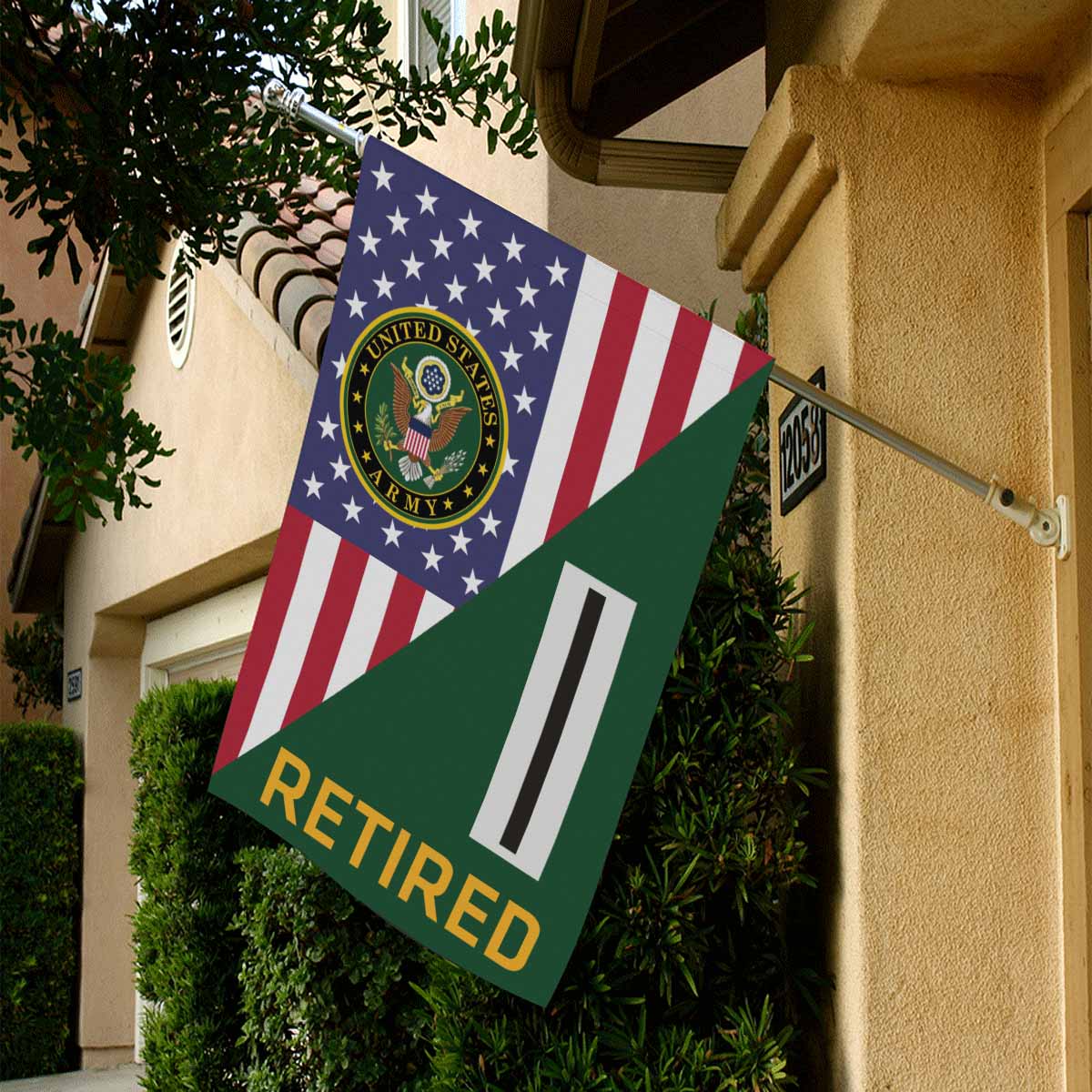 US Army W-5 Chief Warrant Officer 5 Retired House Flag 28 Inch x 40 Inch 2-Side Printing-HouseFlag-Army-Ranks-Veterans Nation