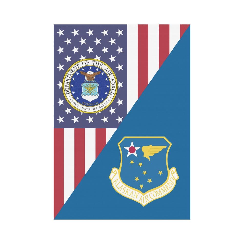 US Air Force Alaskan Air Command House Flag 28 inches x 40 inches Twin-Side Printing-HouseFlag-USAF-Shield-Veterans Nation